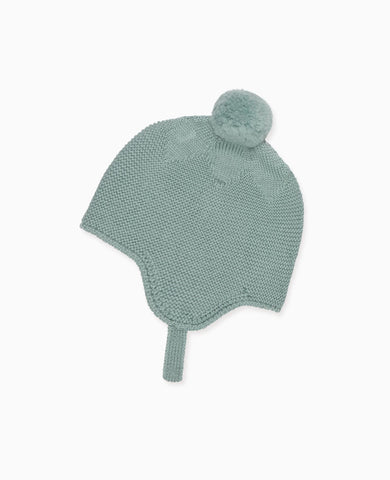 Sage Renta Merino Baby Knitted Bonnet