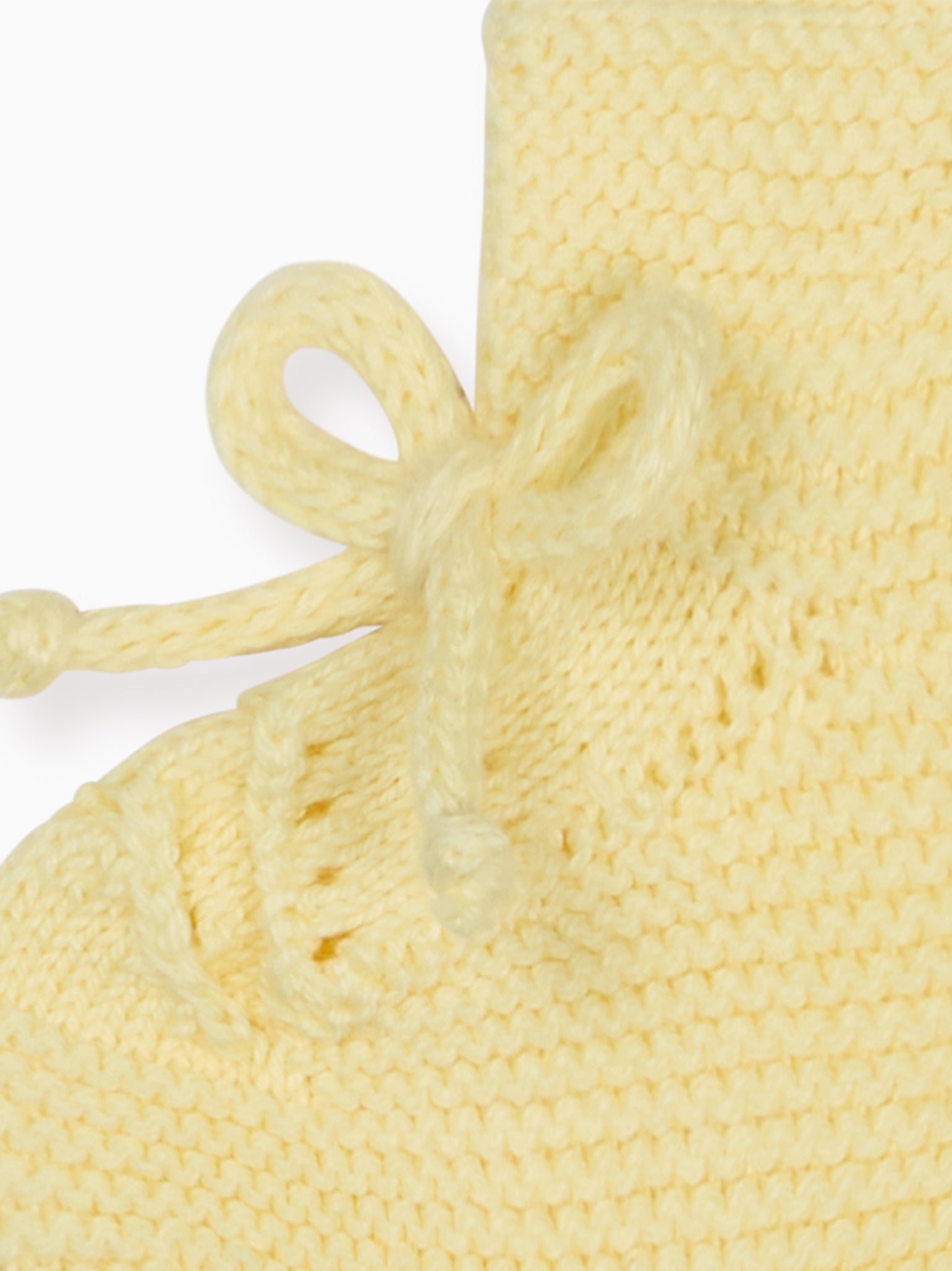 Lemon Rimevera Cotton Baby Knitted Booties