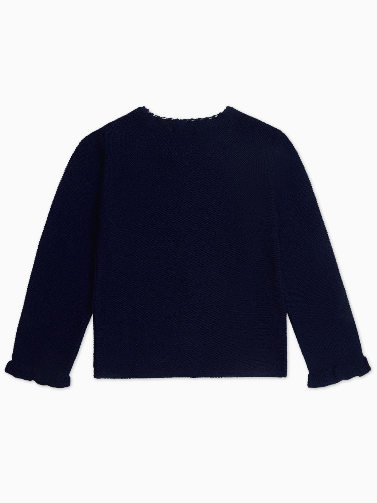 Navy Risa Merino Girl Cardigan