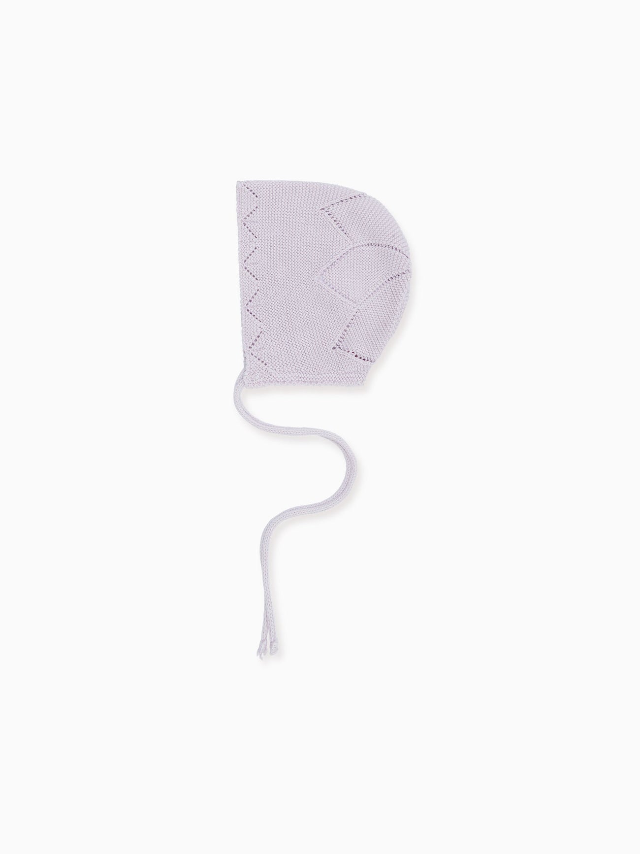 Lilac Rixo Cotton Knitted Baby Girl Bonnet