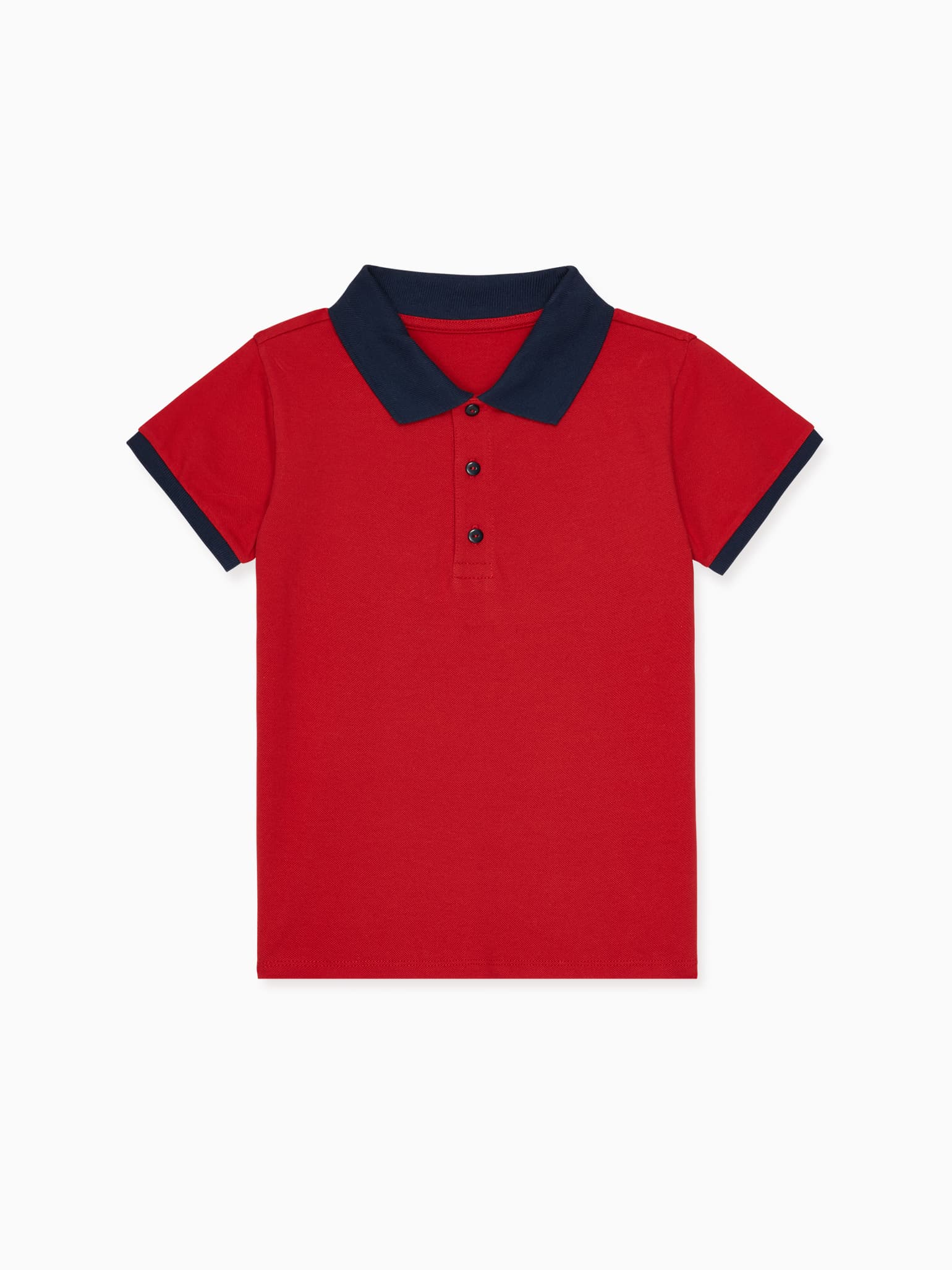 Red Roco Boy Cotton Polo Shirt