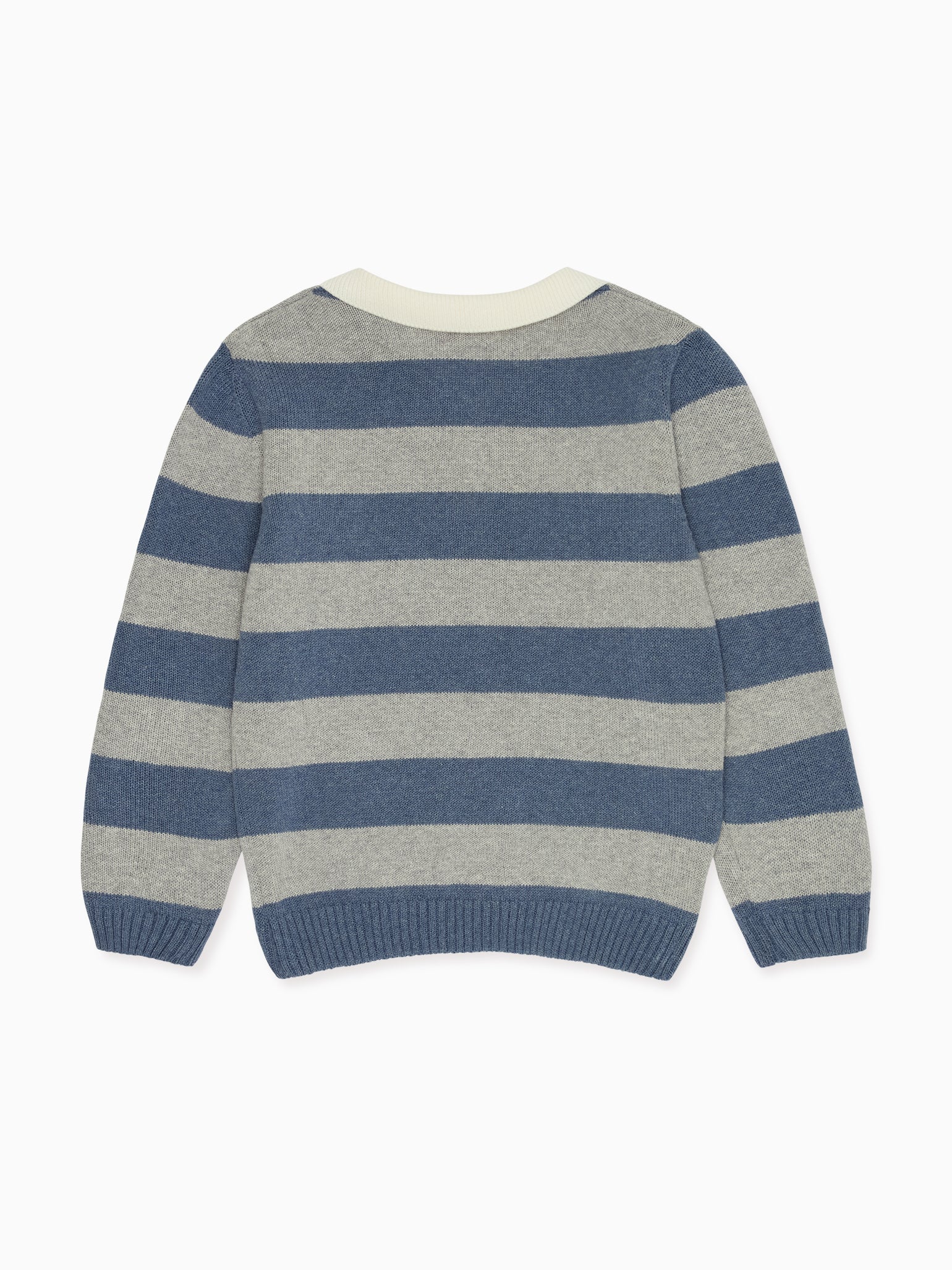 Blue Stripe Roman Cotton Boy Jumper