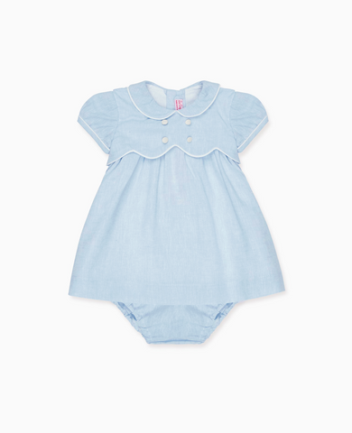Dusty Blue Romina Baby Girl Set