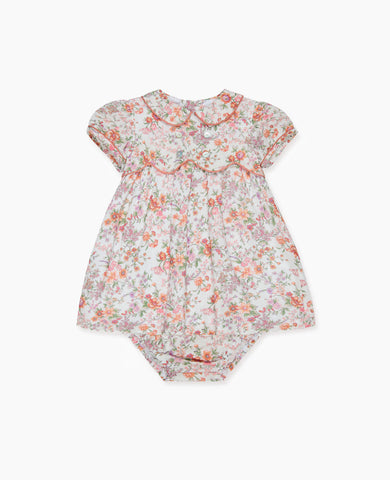 Pink Floral Romina Baby Girl Set