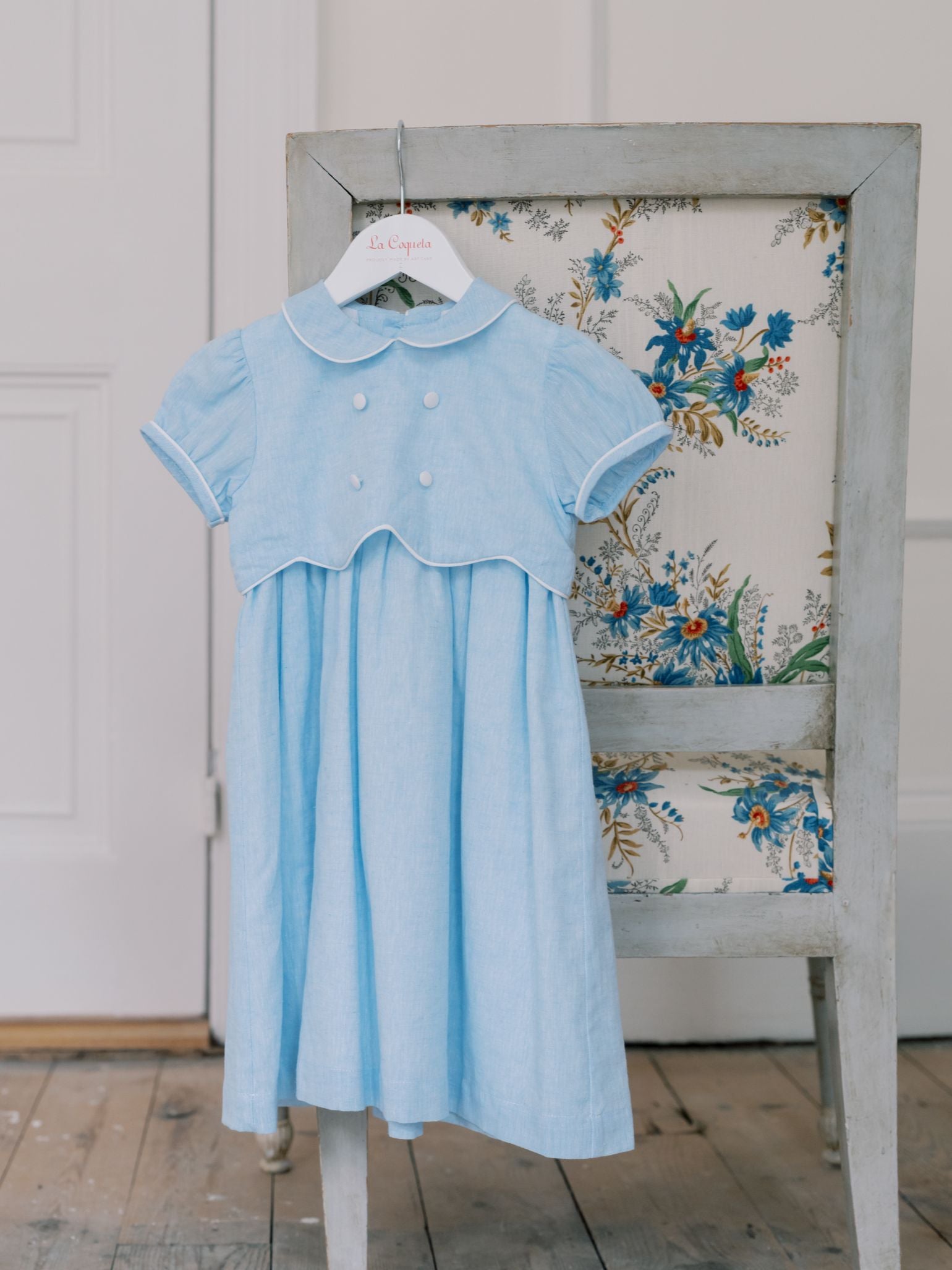 Dusty Blue Romina Girl Dress