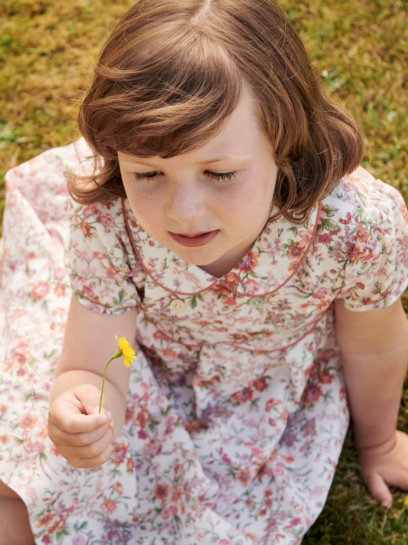 Pink Floral Romina Girl Dress