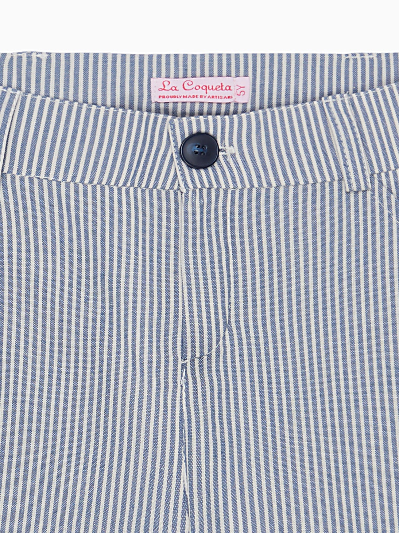 Blue Stripe Romo Boy Chino Shorts