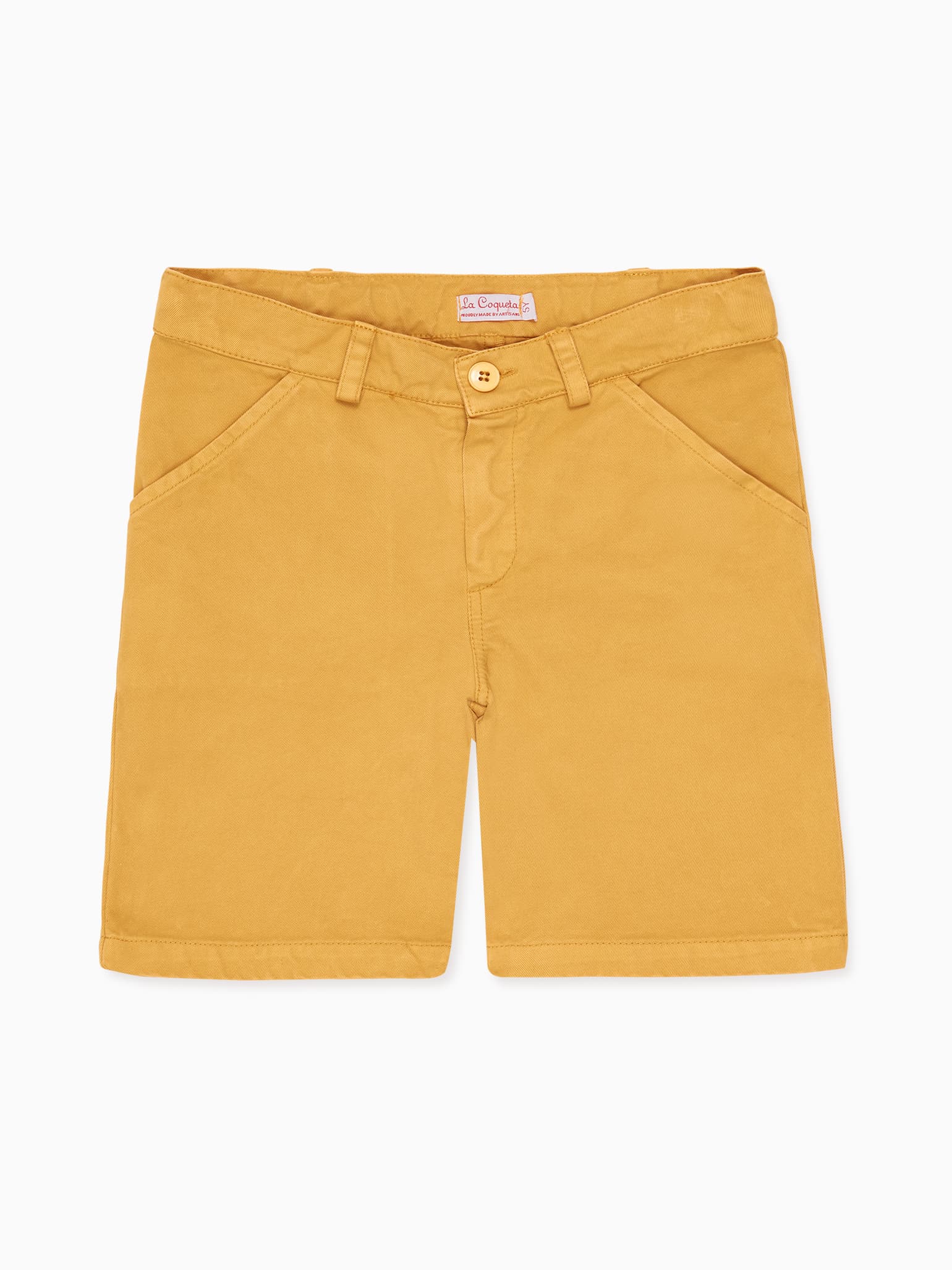 Mustard Romo Boy Cotton Shorts