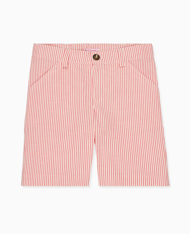 Red Stripe Romo Boy Shorts