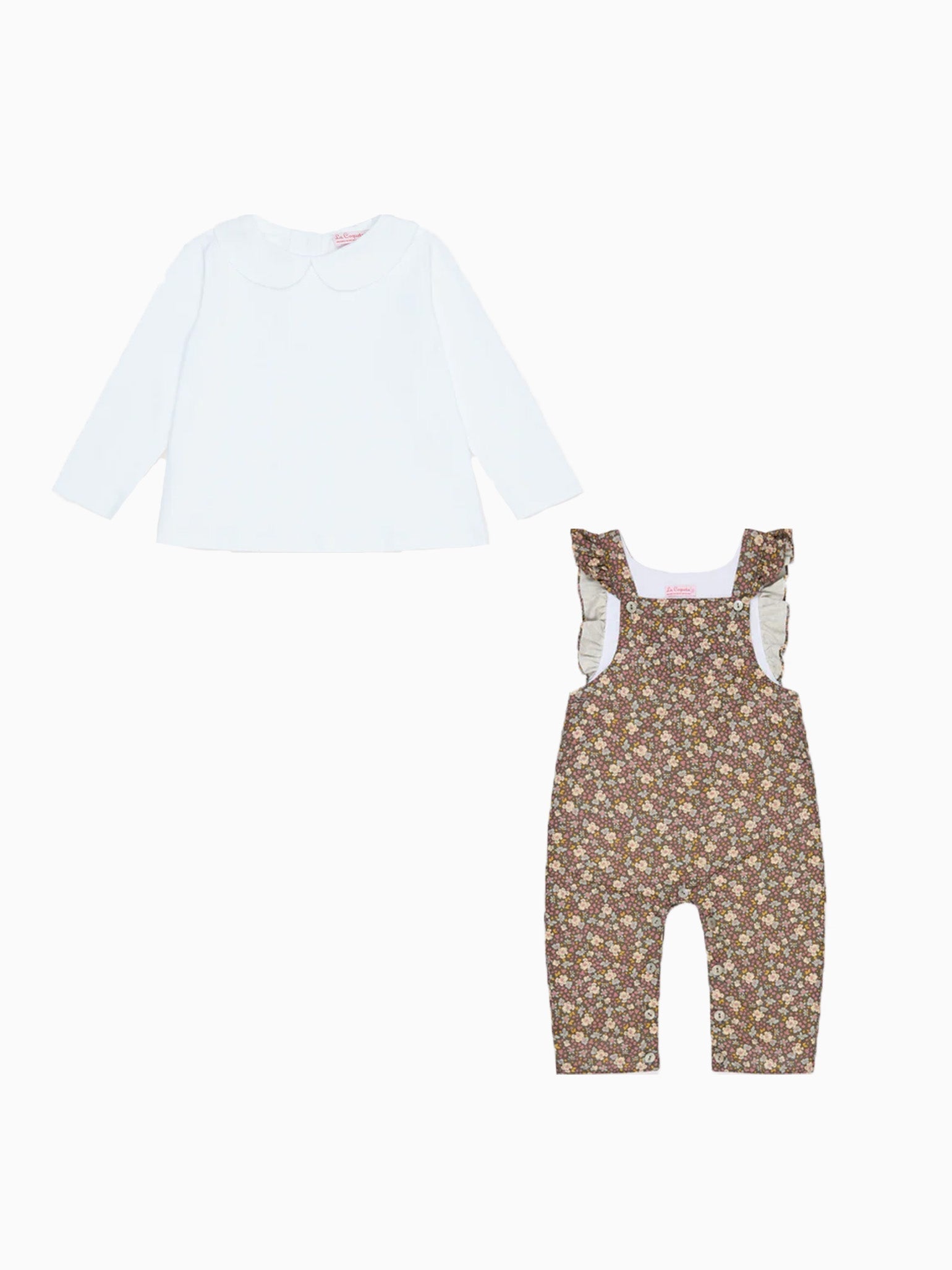 Romo Top & Delphina Dungarees Baby Outfit Bundle