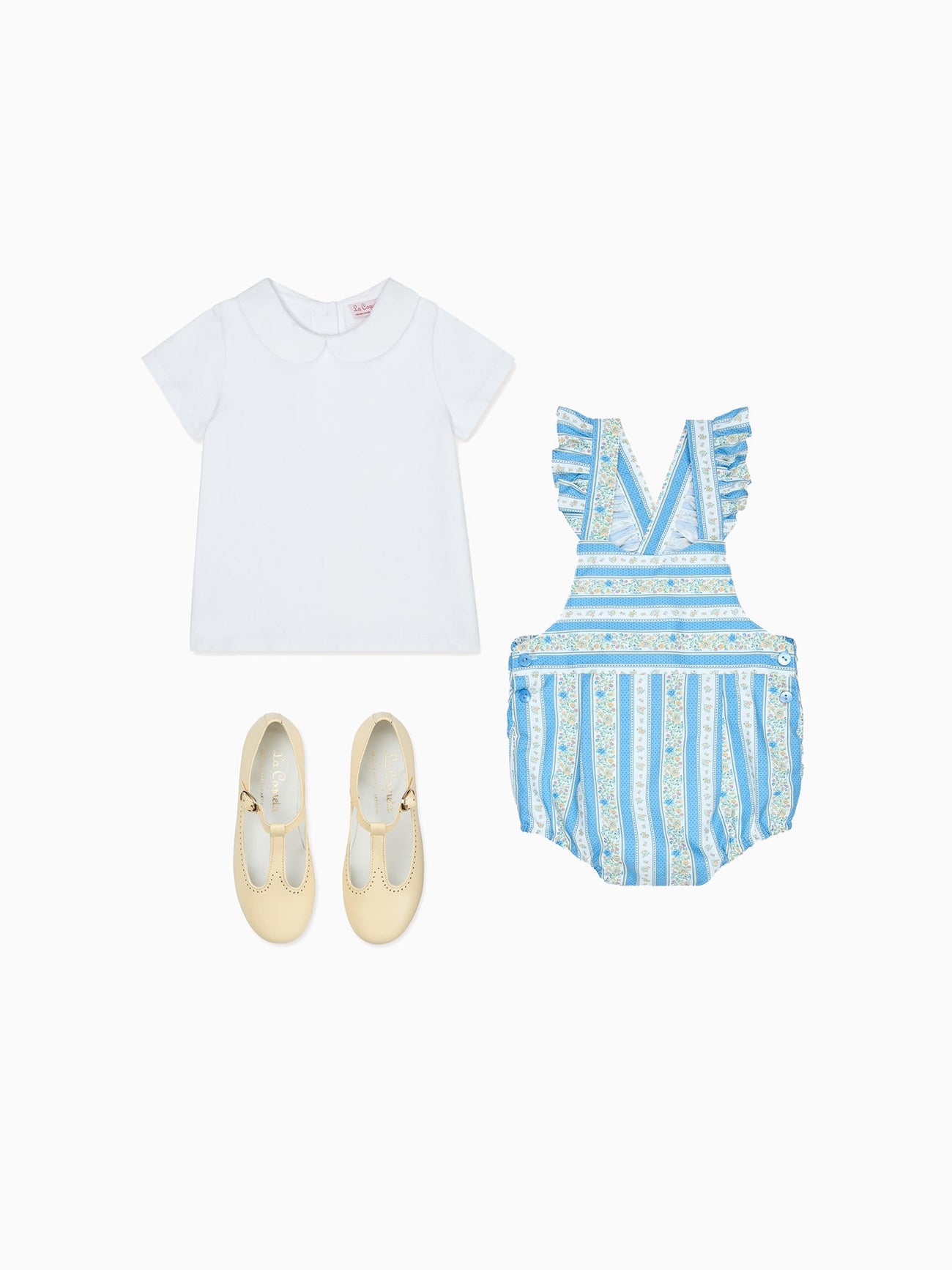 Rontina Romper, Milo Top & T-Bar Shoes Baby Girl Outfit Bundle