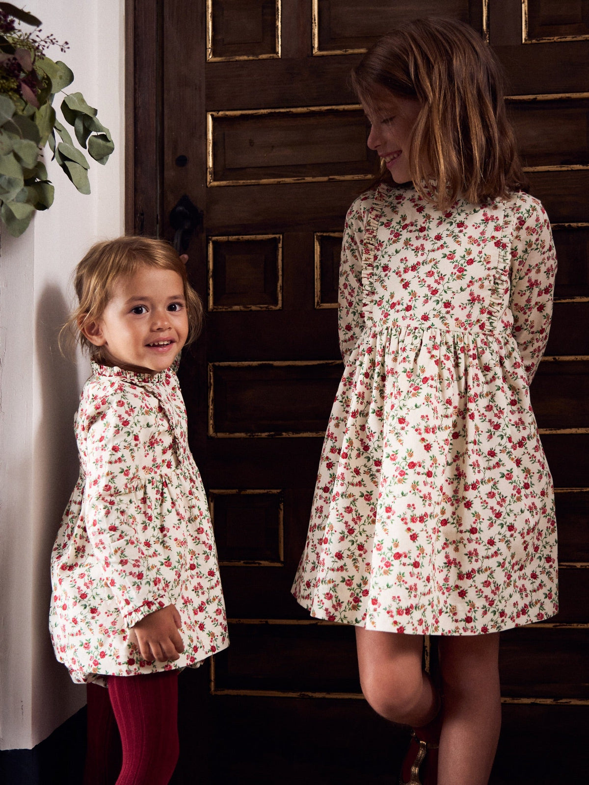 Ivory Floral Rosaura Girl Dress