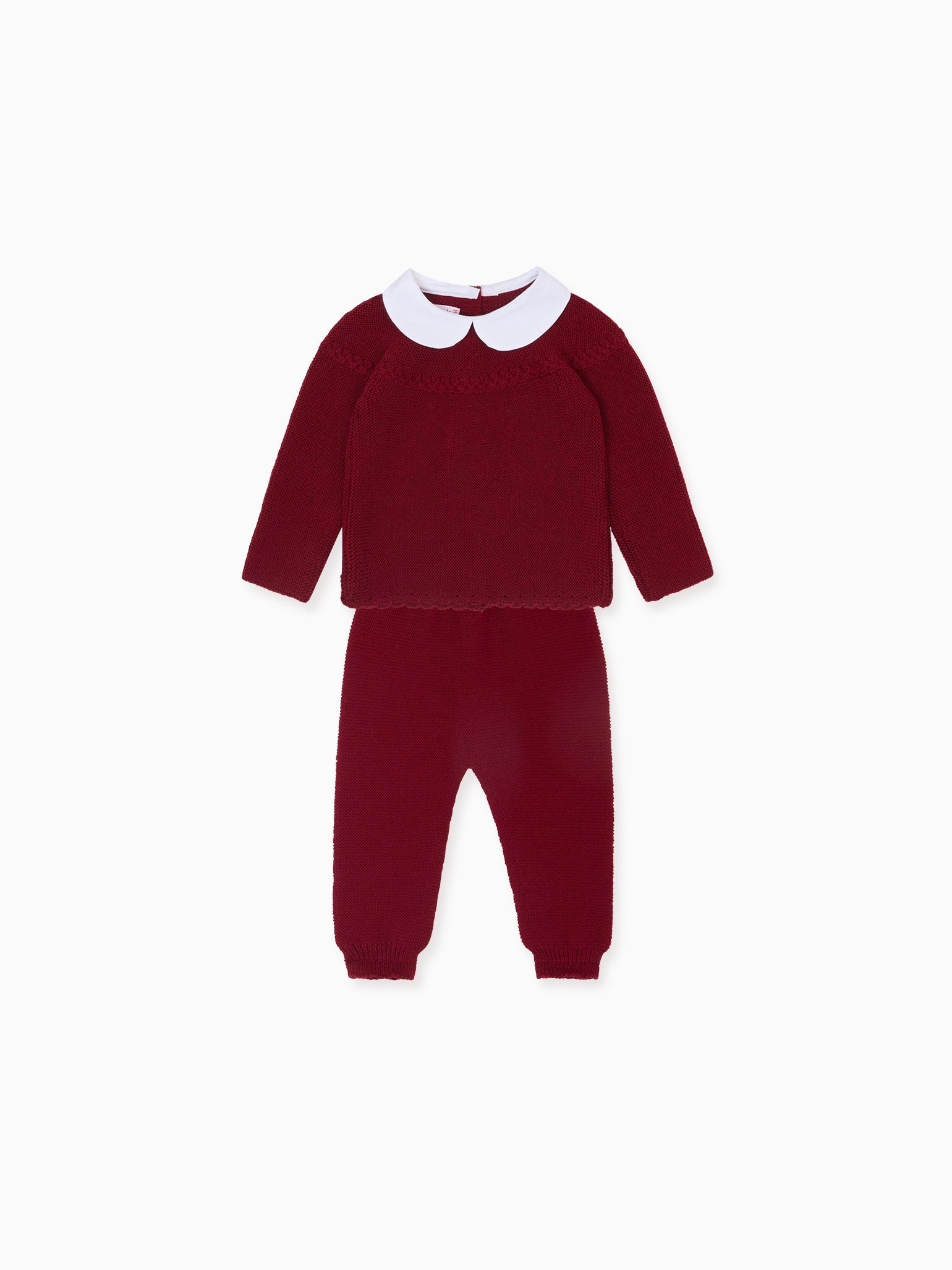 Burgundy Rosauro Merino Baby Knitted Gift Box Set