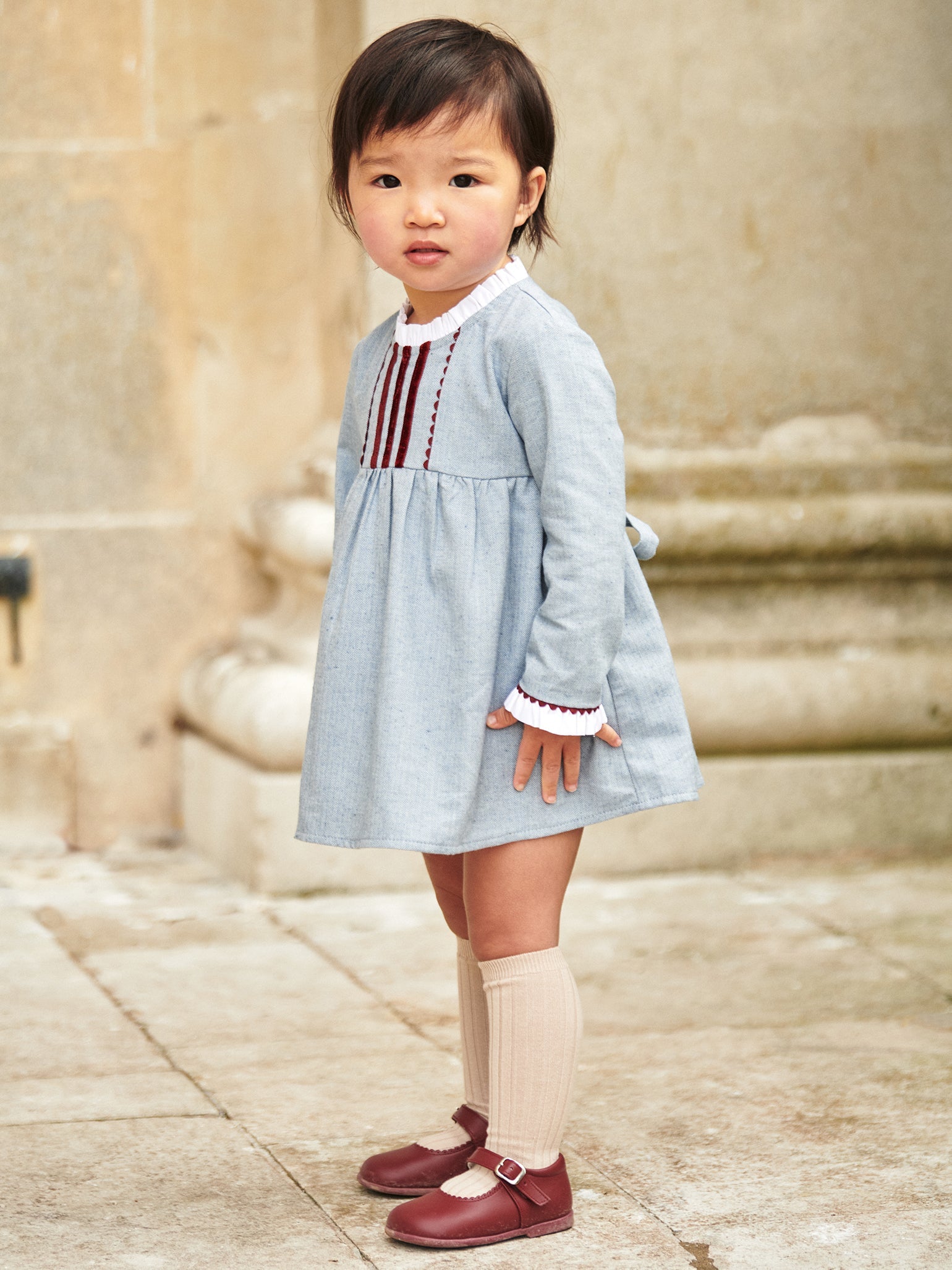 Blue Baby Dresses Light Royal Navy La Coqueta Kids