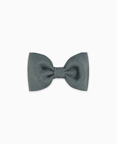 Dark Grey Small Bow Girl Clip