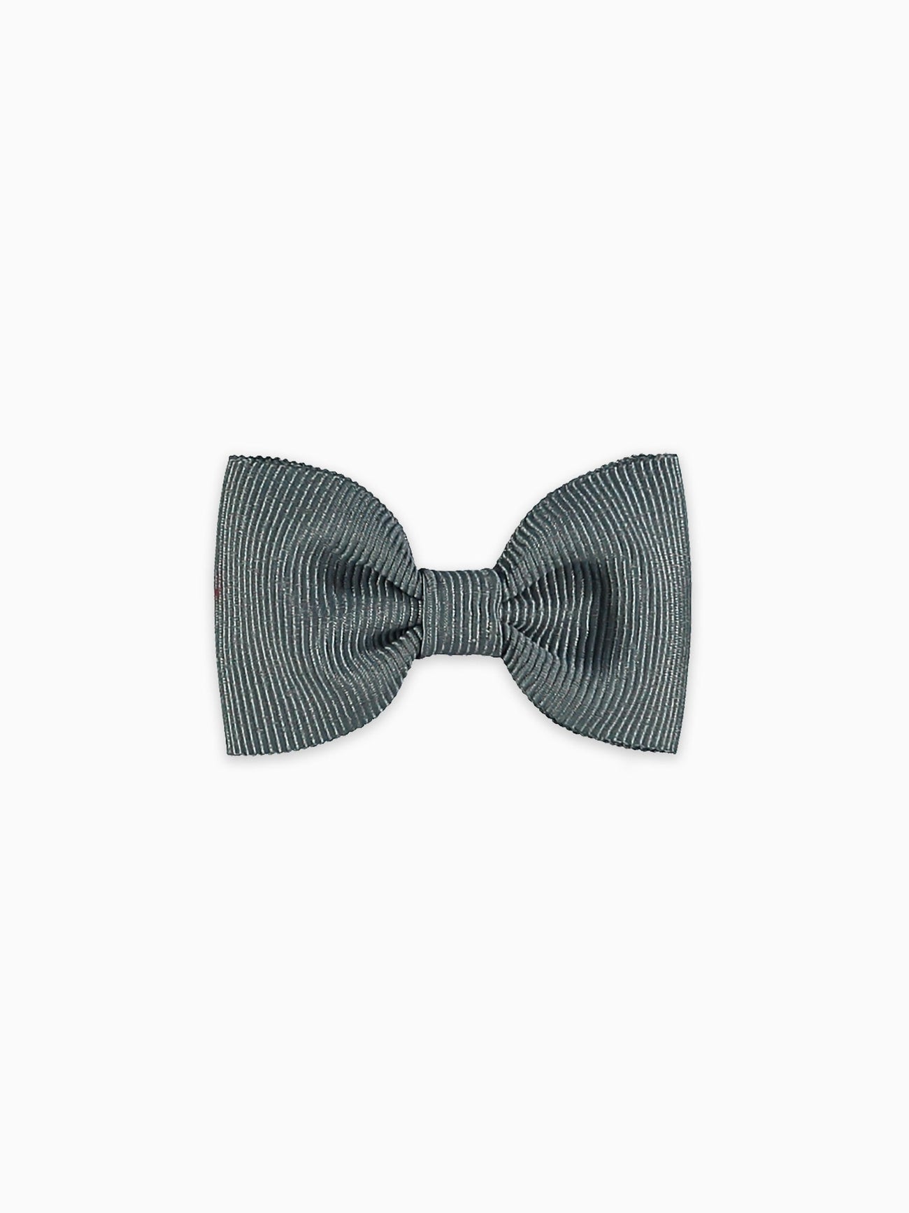 Dark Grey Small Bow Girl Clip