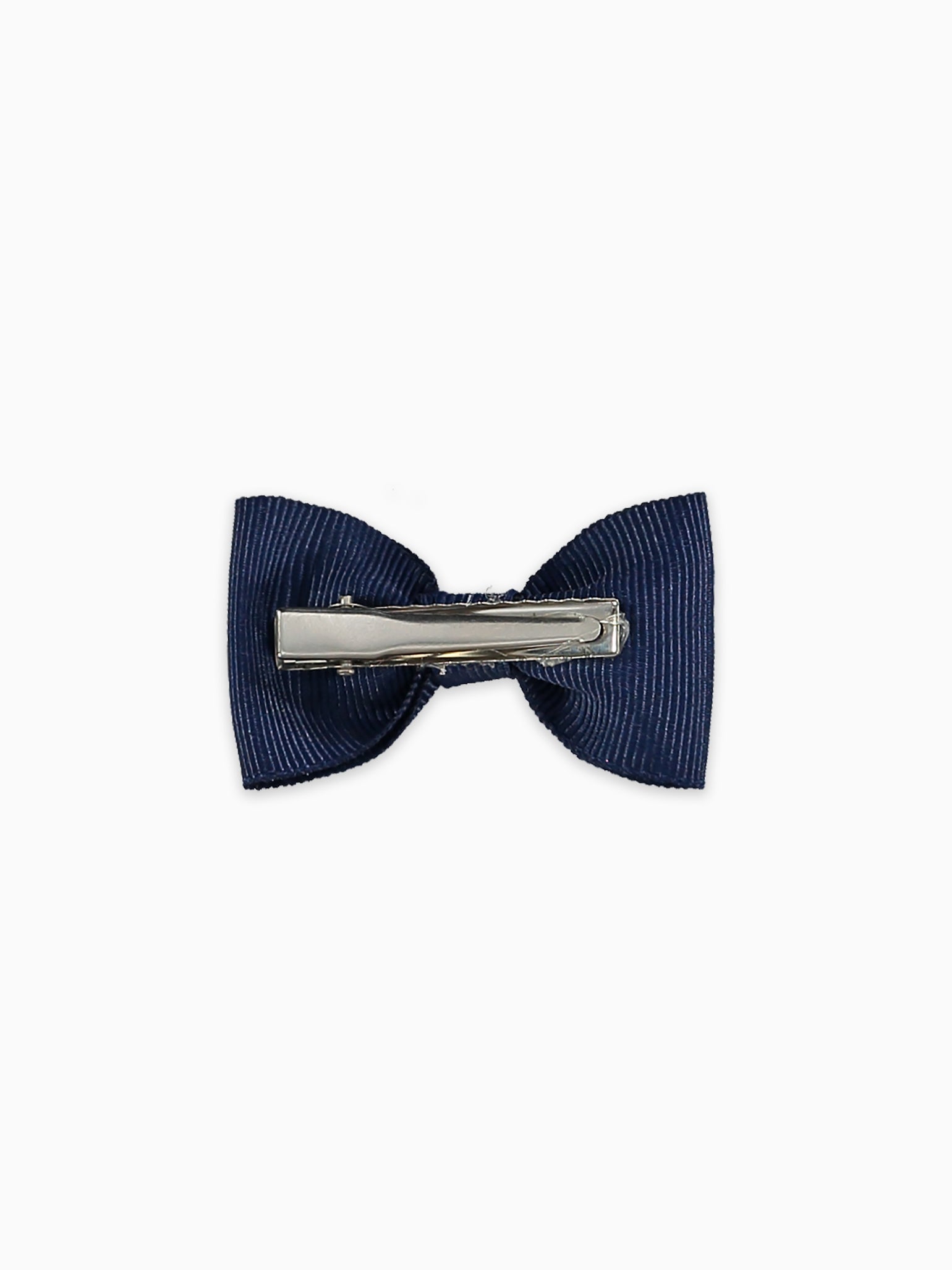 Navy Blue Small Bow Girl Clip