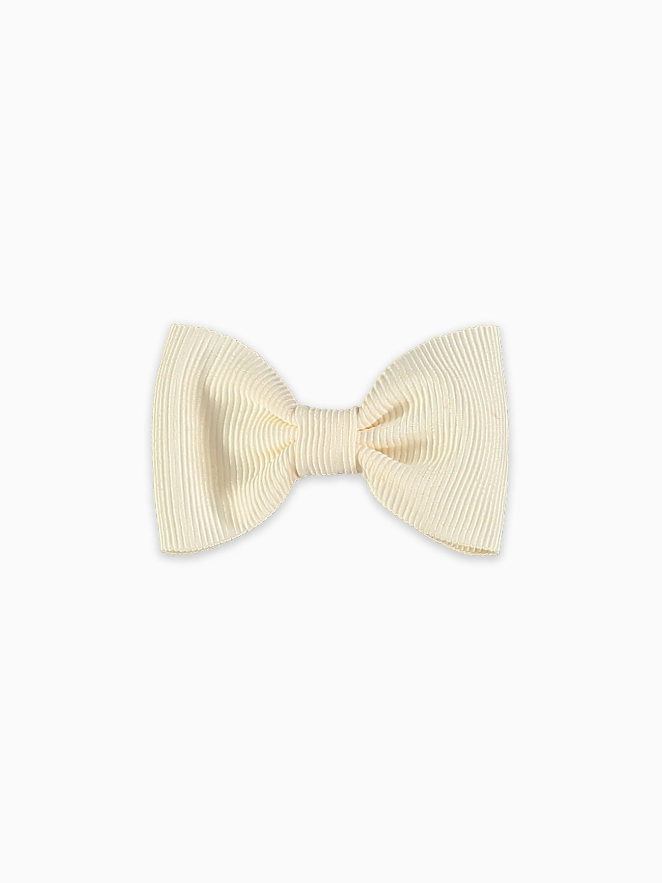 Off White Small Bow Girl Clip