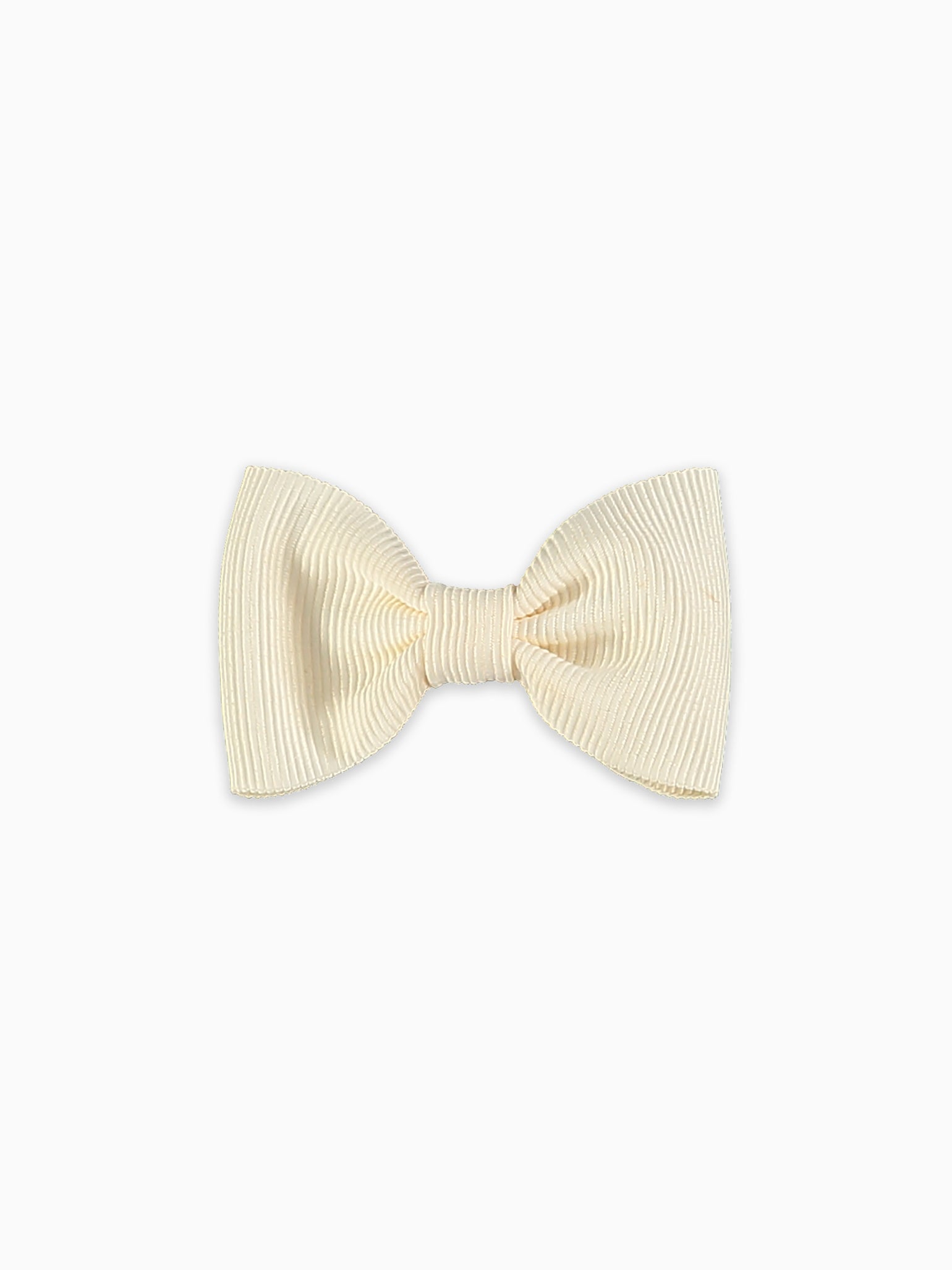 Off White Small Bow Girl Clip