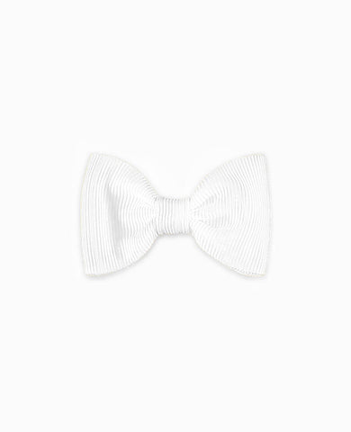 White Small Bow Girl Clip