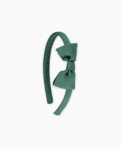 Dark Green Small Bow Girl Headband