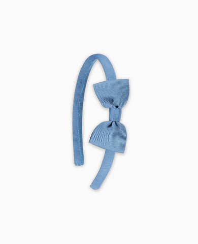 Dusty Blue Small Bow Girl Headband