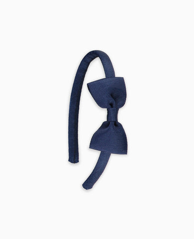 Navy Blue Small Bow Girl Headband