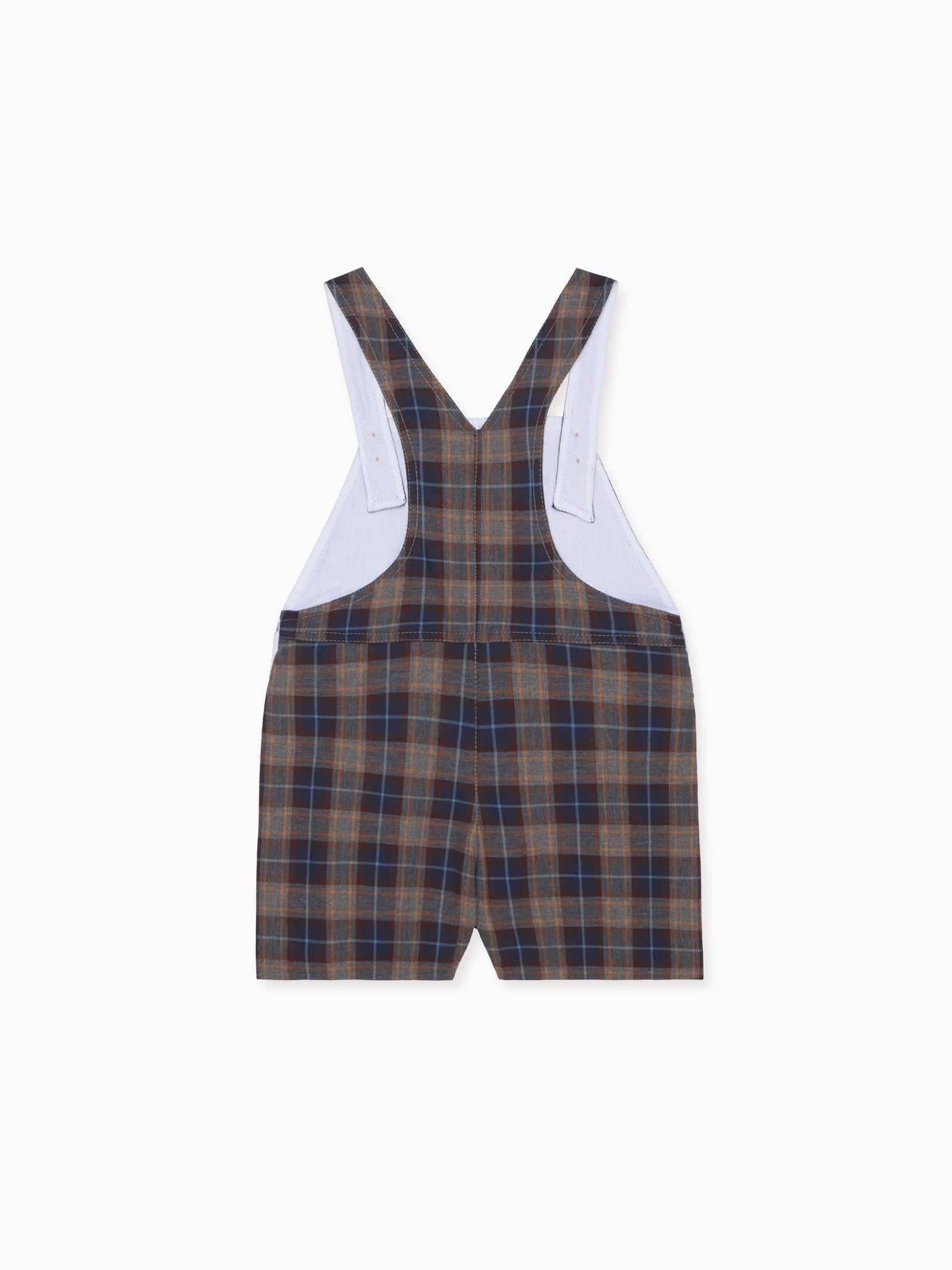 Blue Check Salma Baby Dungarees