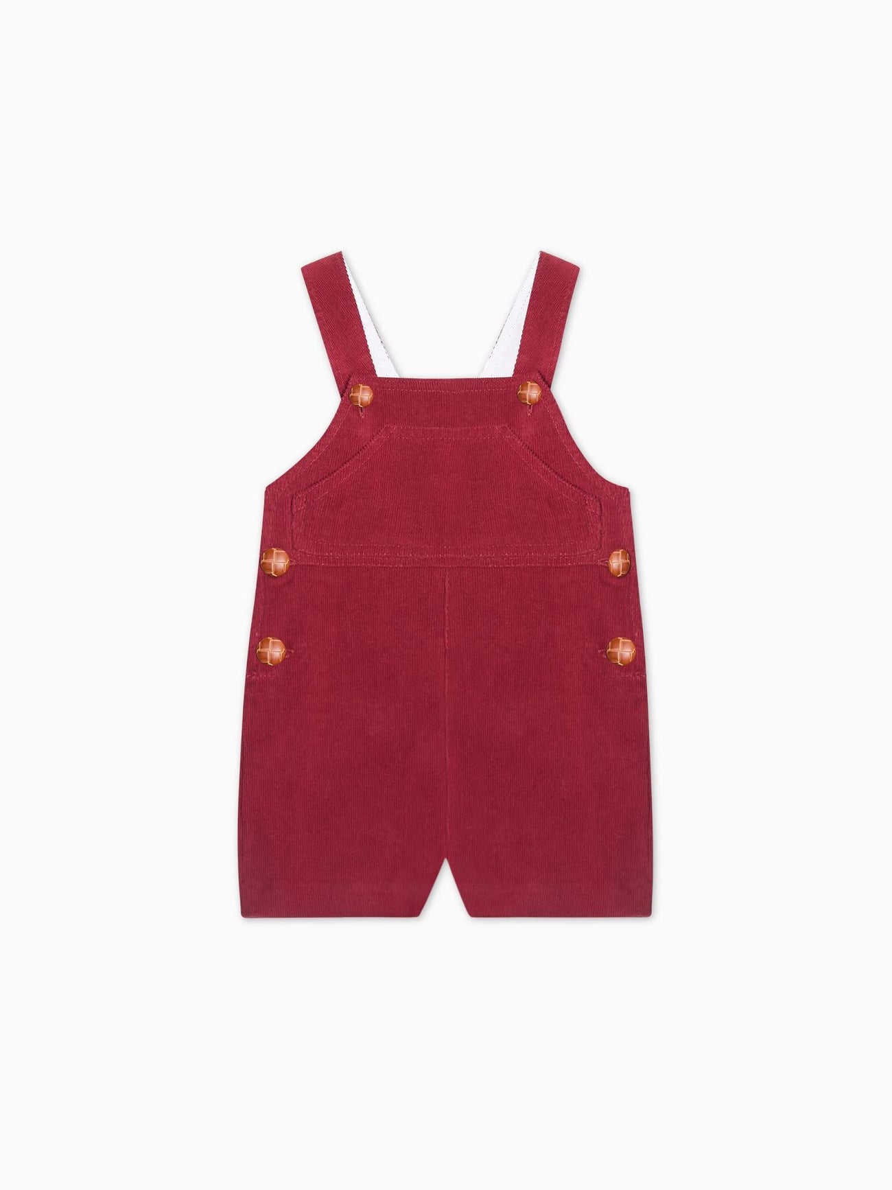 Burgundy Salma Corduroy Baby Dungarees
