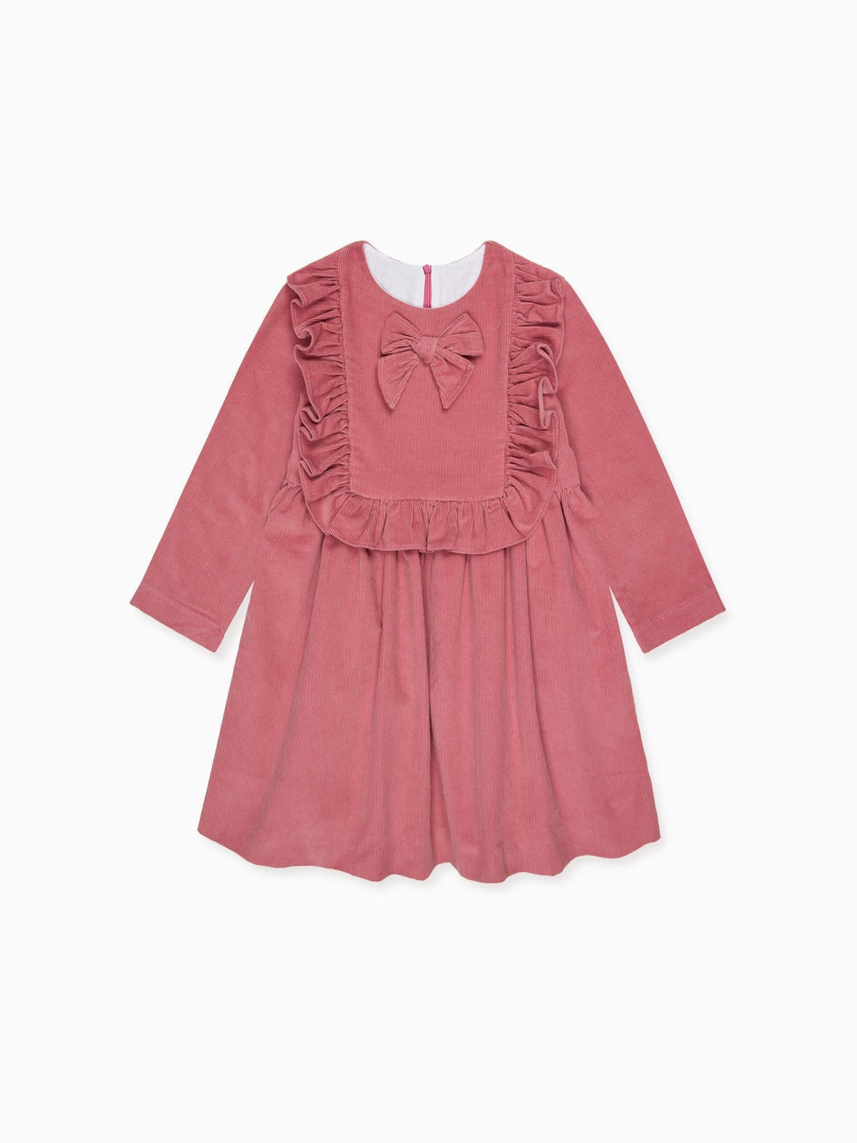 Dark Pink Salma Corduroy Girl Dress