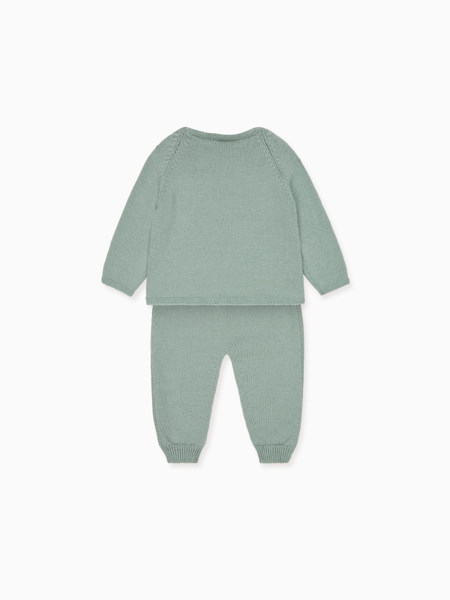 Sage Samuel Merino Baby Knitted Set