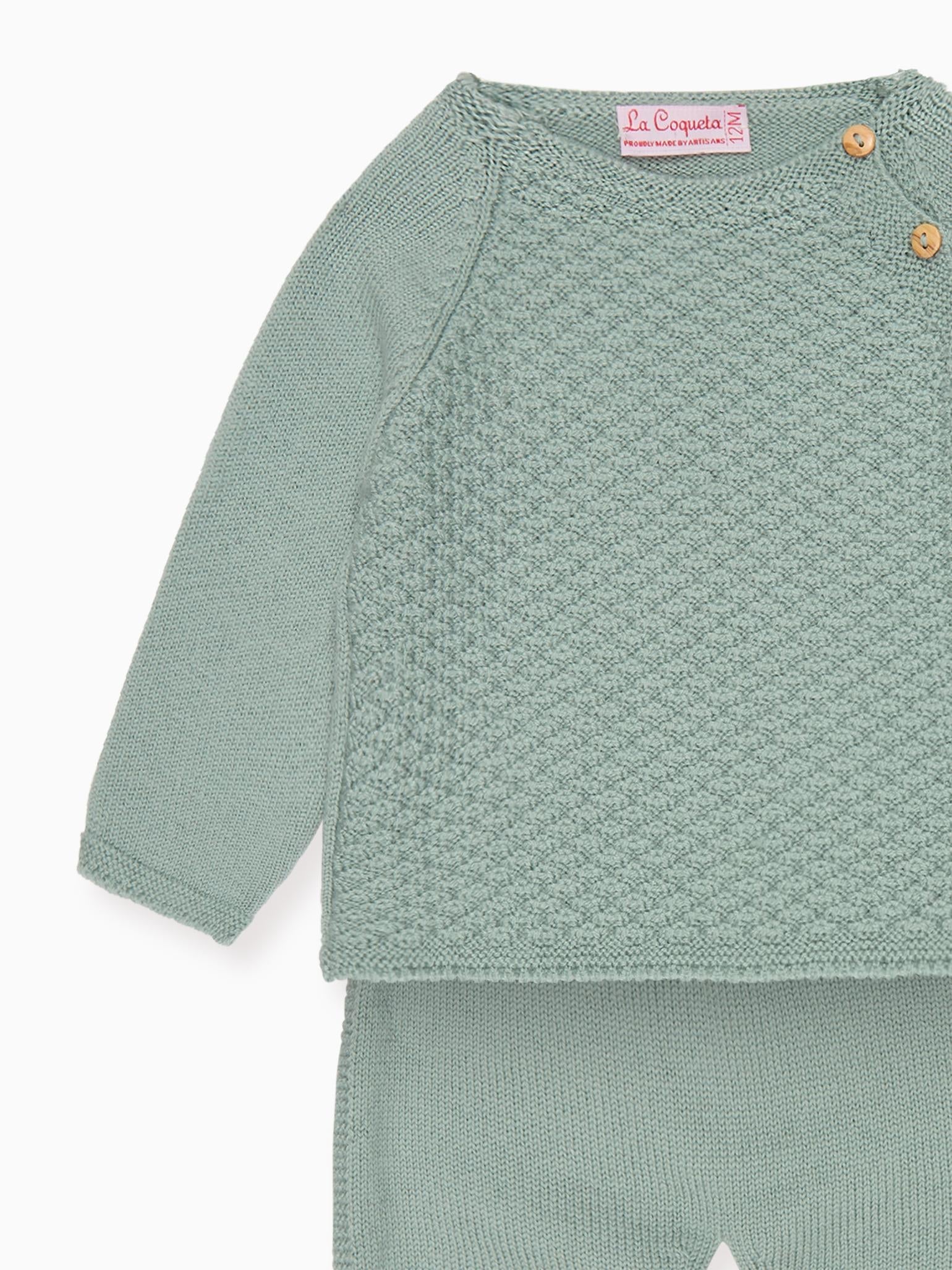 Sage Samuel Merino Baby Knitted Set