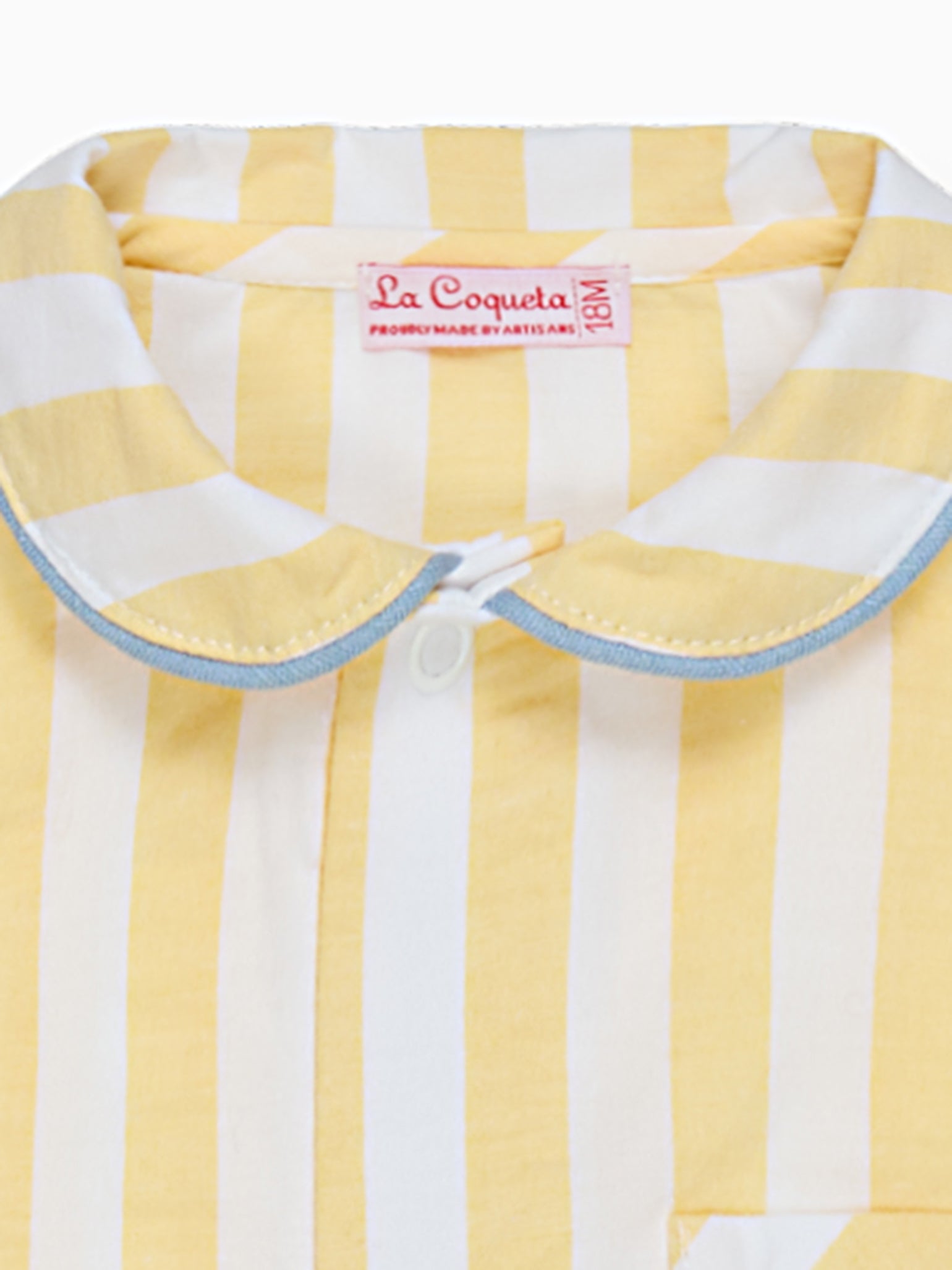 Lemon Stripe Santana Baby Pyjamas