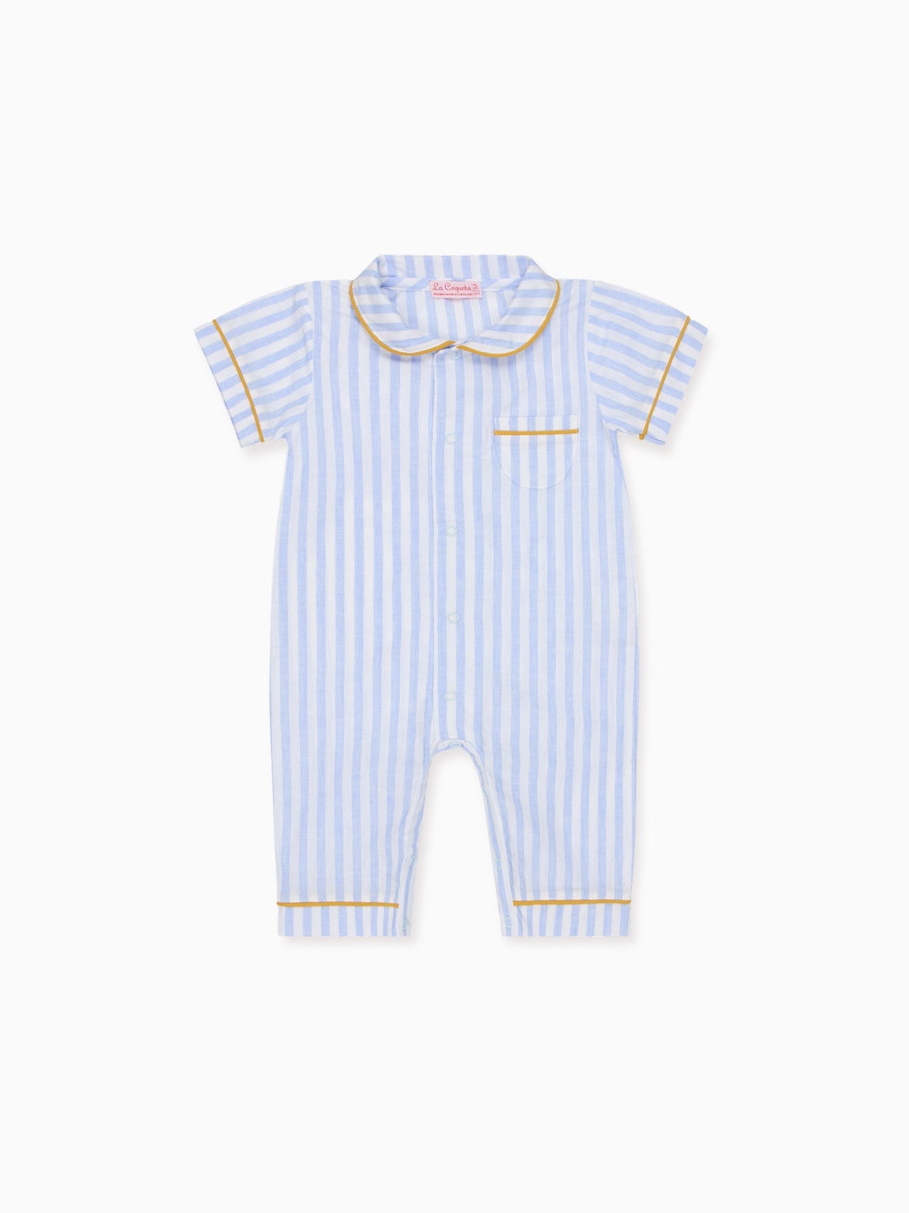 Light Blue Stripe Santana Baby Pyjamas