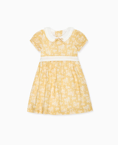 Yellow Toile Sara Girl Dress