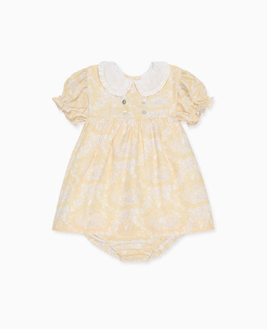 Yellow Toile Savanna Baby Girl Set