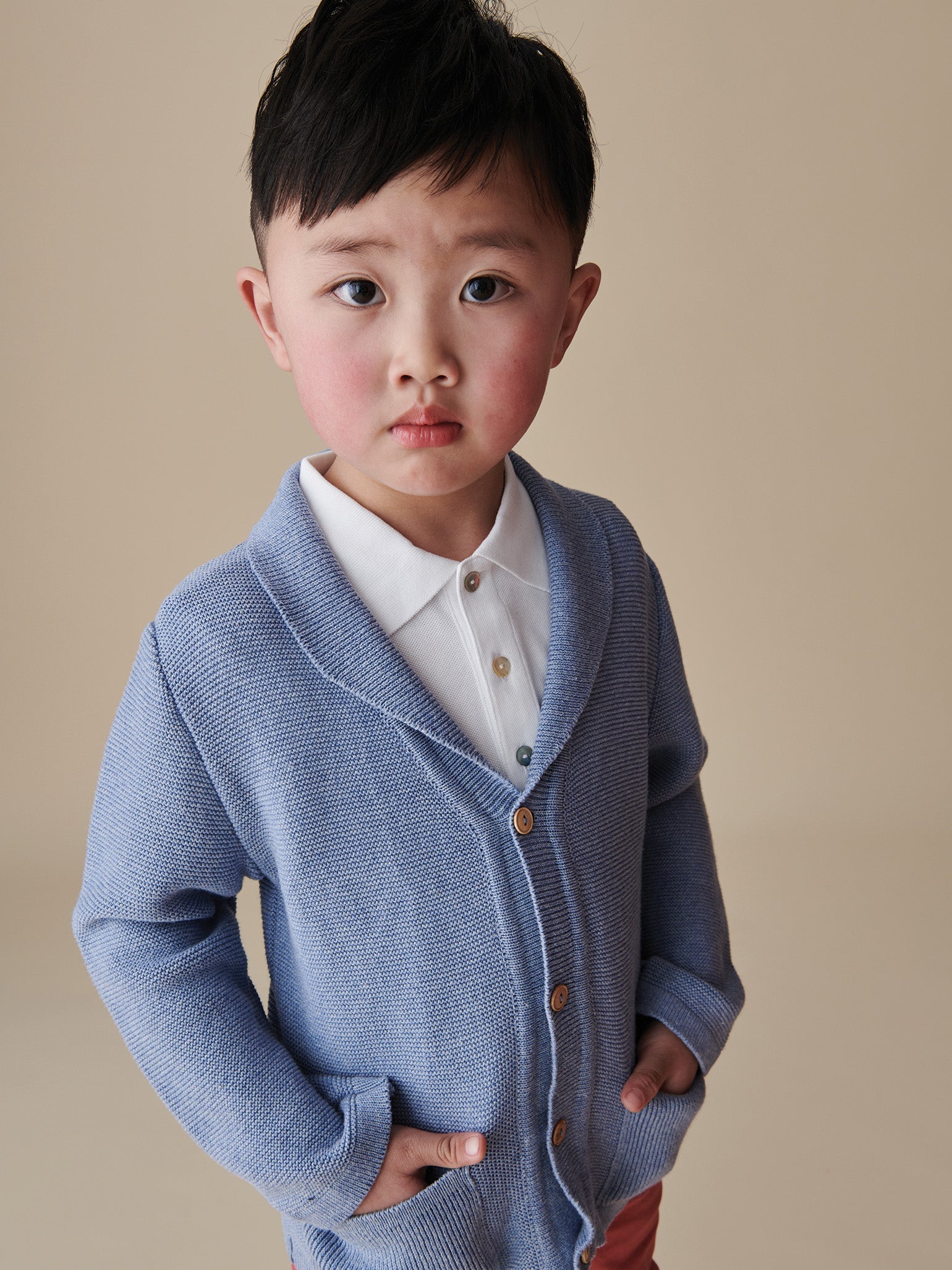 Indigo Selvas Cotton Boy Cardigan