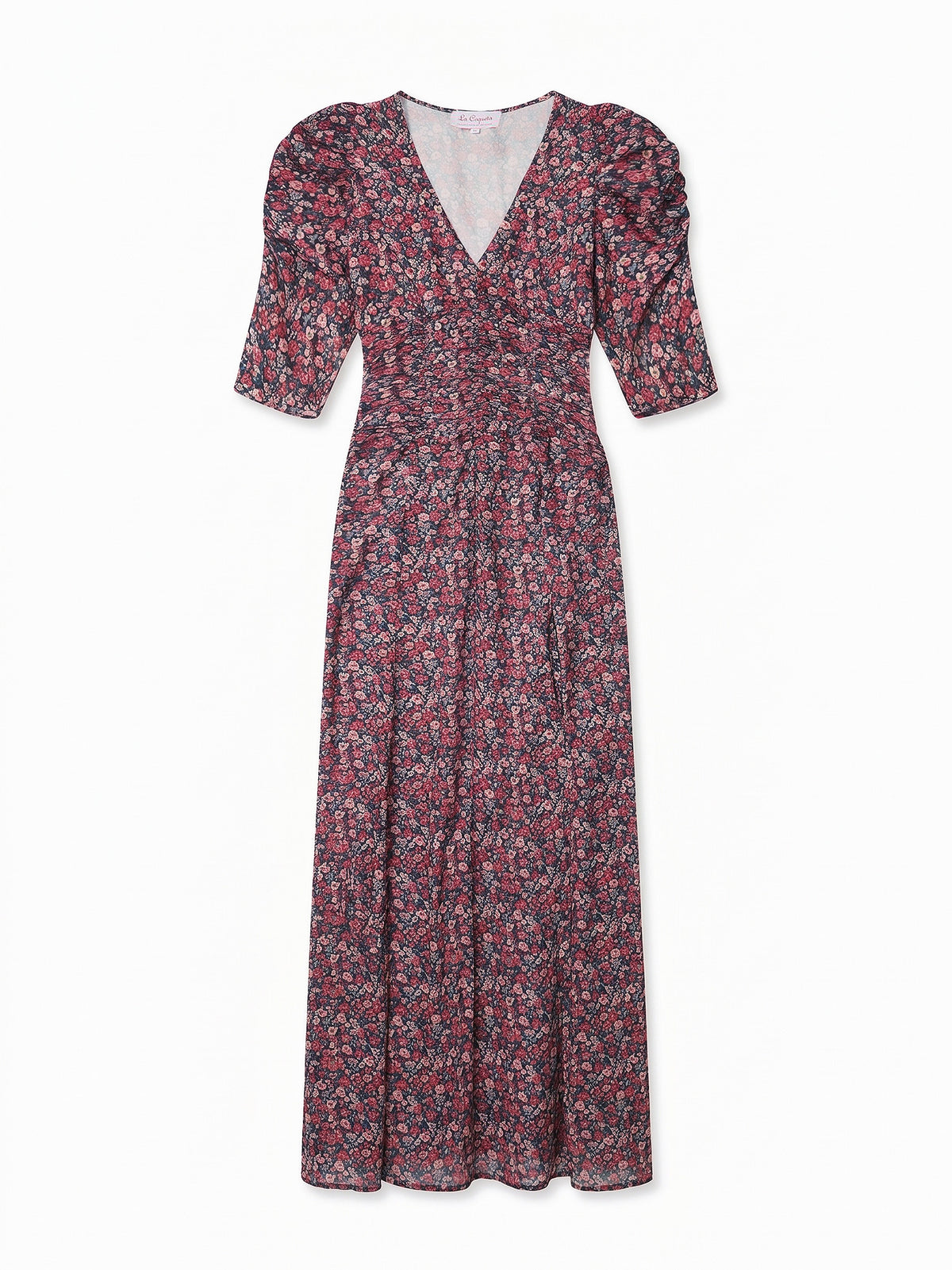 Navy Floral Siena Women Long Dress