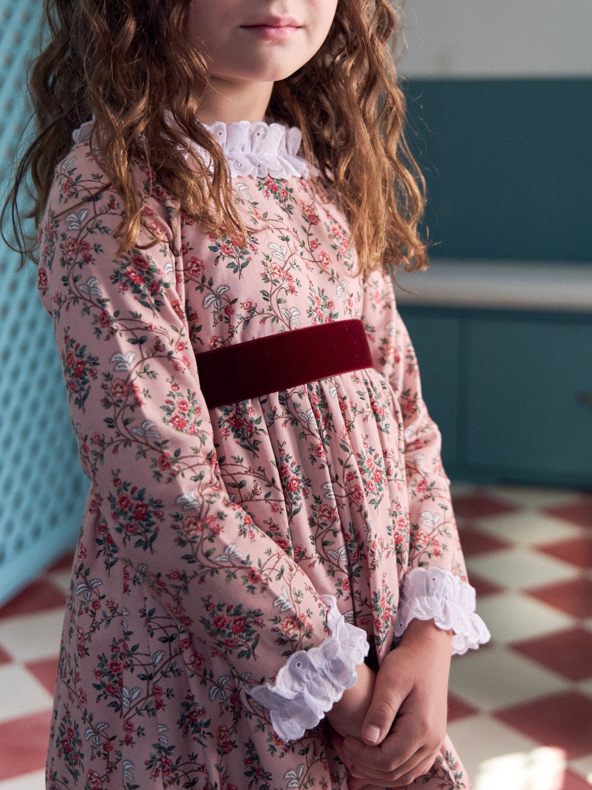 Rose Floral Silas Girl Dress