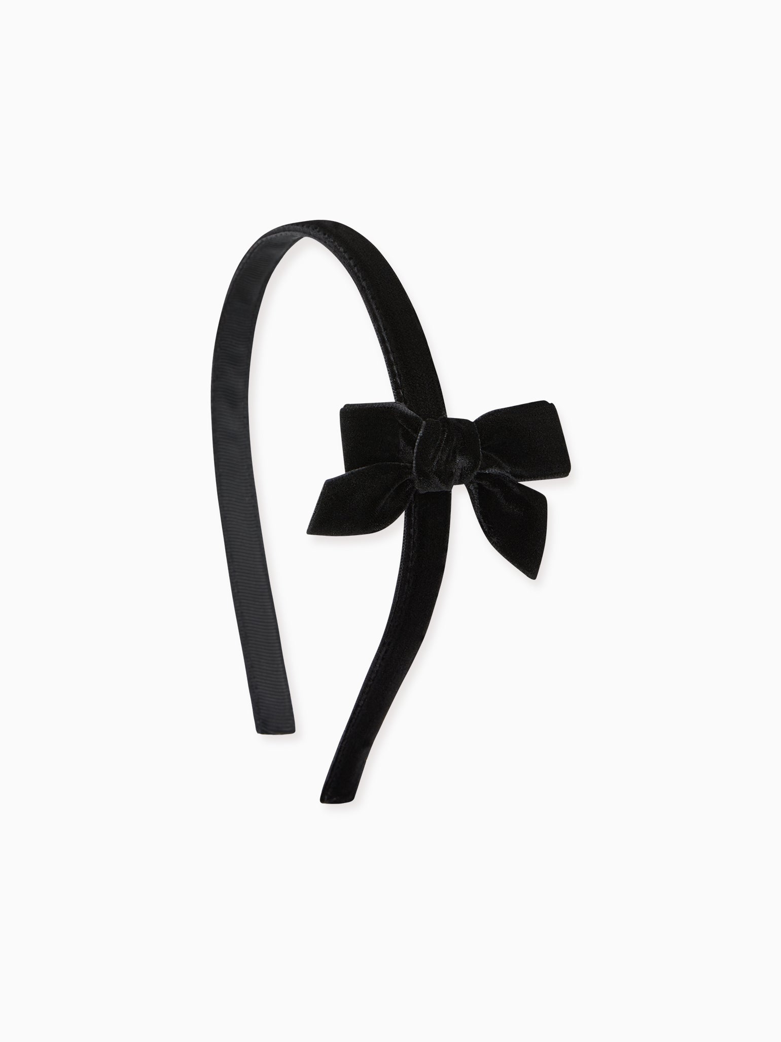 Black Small Bow Velvet Girl Headband