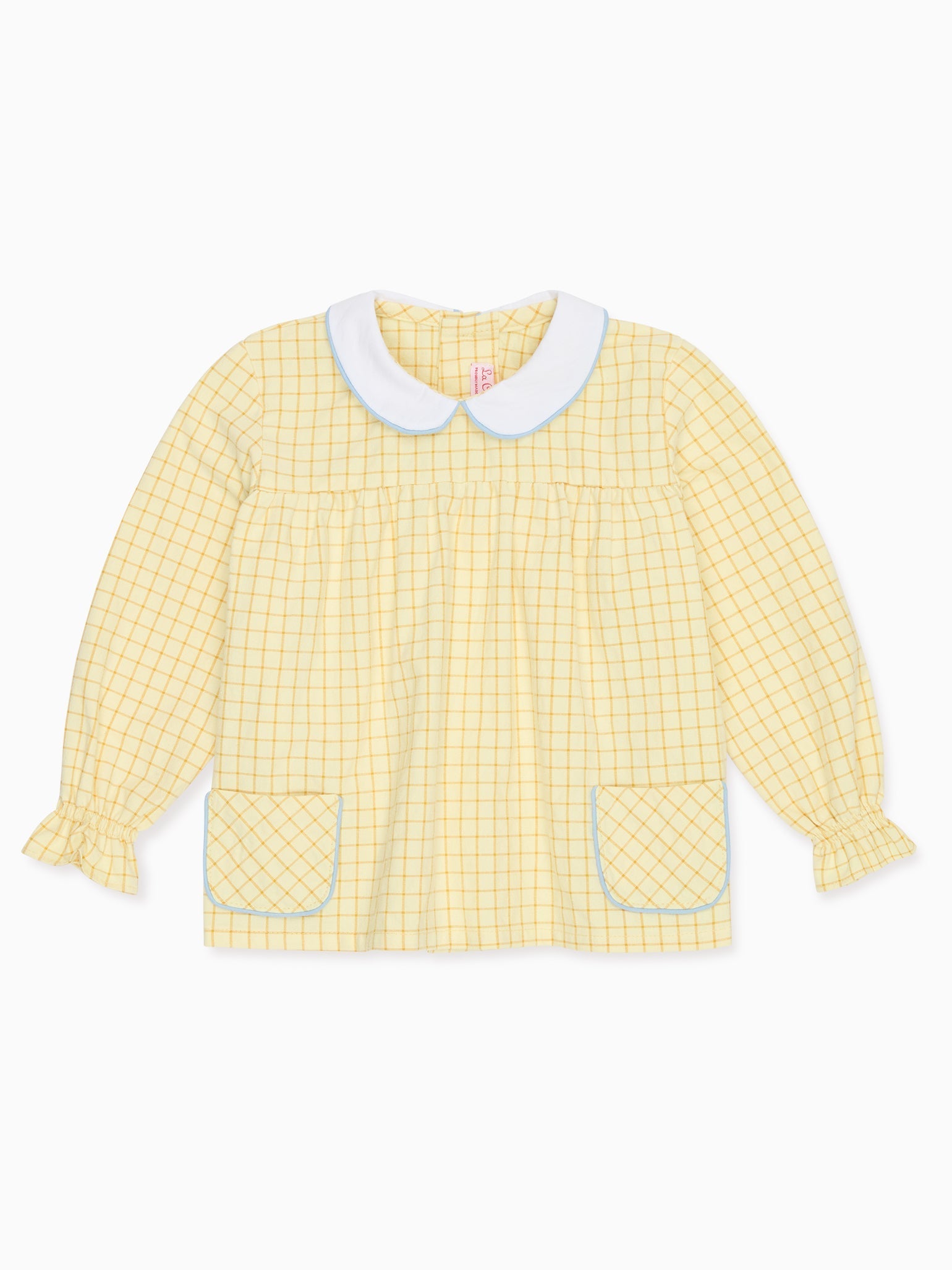Yellow Check Sol Baby Shirt
