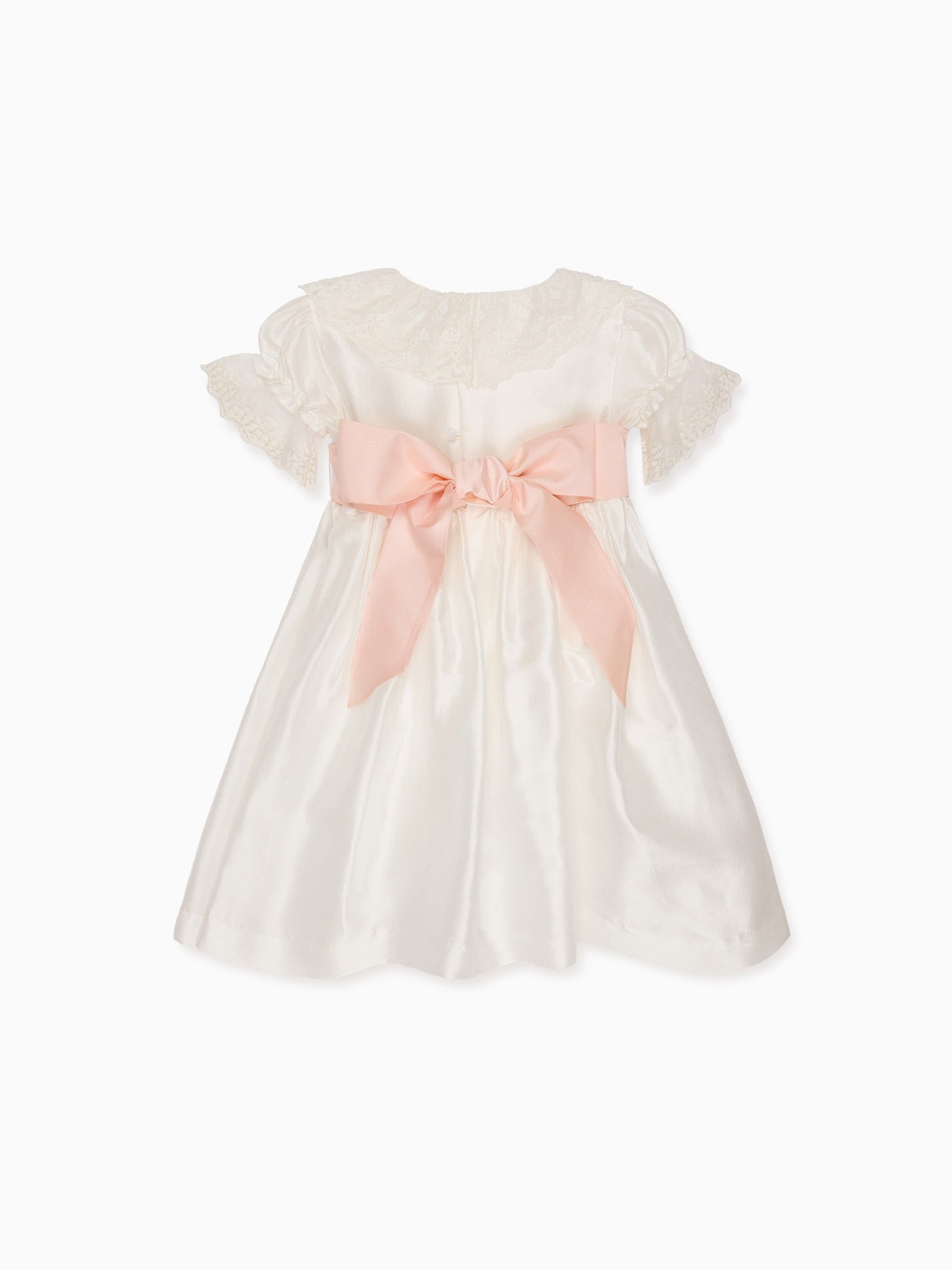 Ivory Tabitha Silk Ceremony Girl Dress