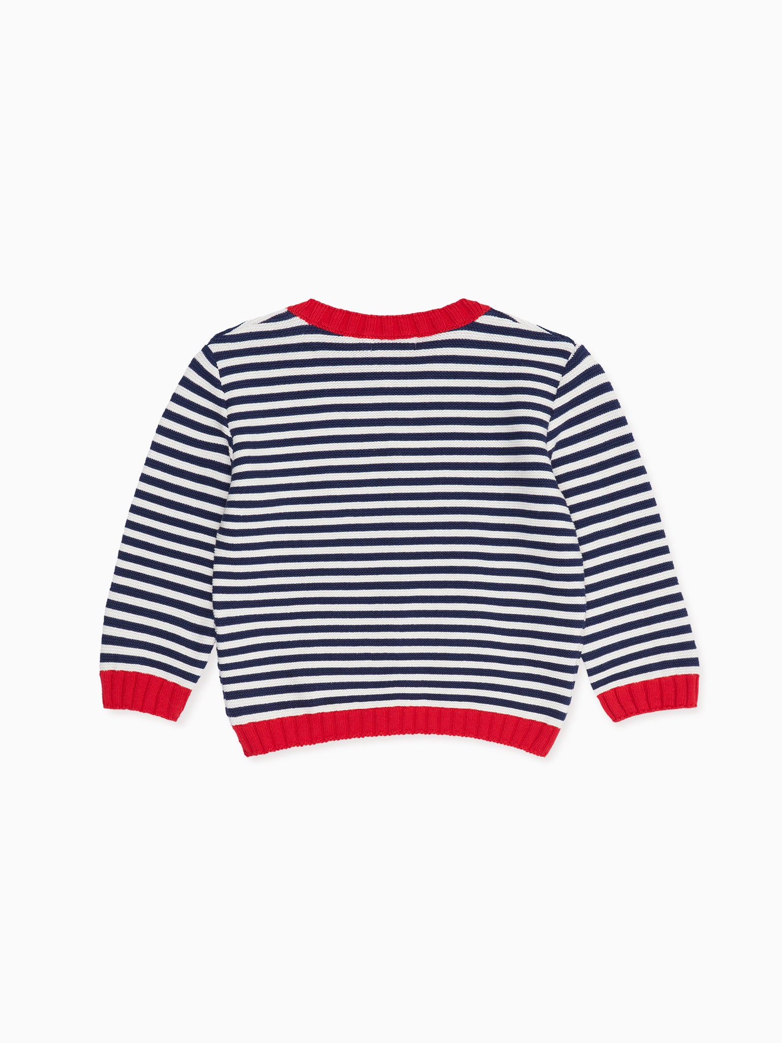 Blue Stripe Tercio Baby Cotton Cardigan