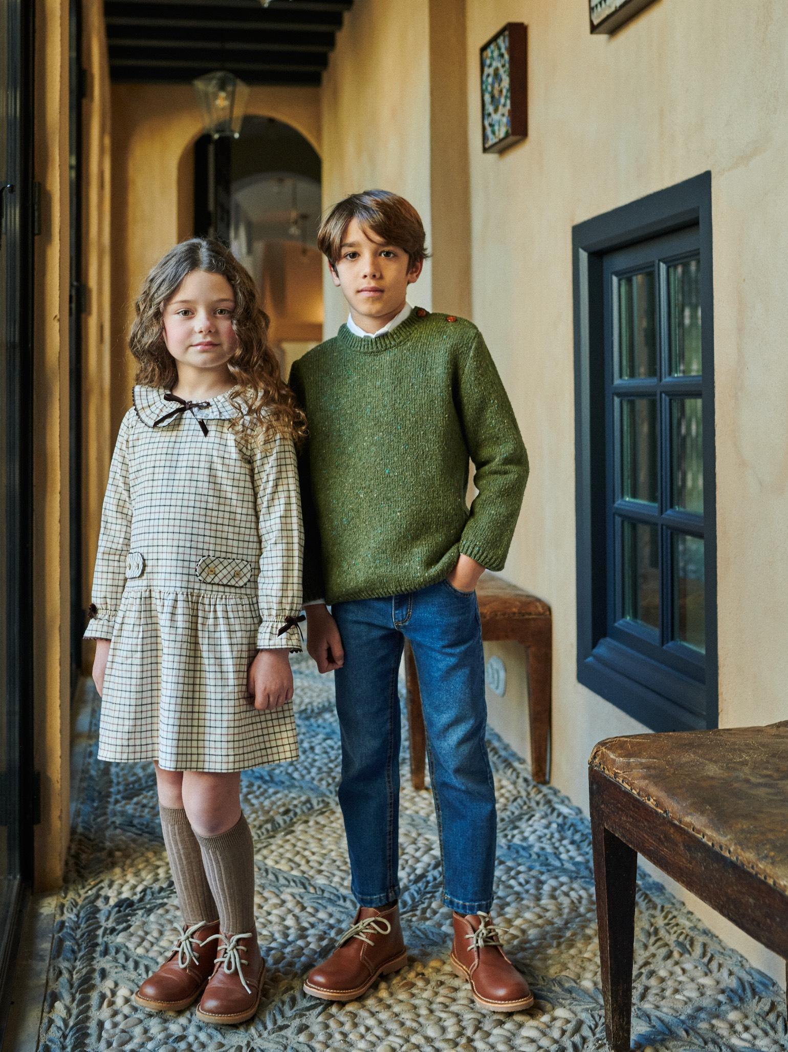Olive Bromo Merino Boy Jumper