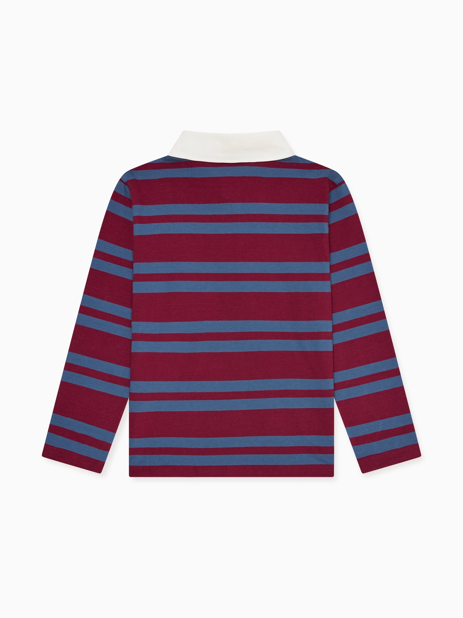 Blue Stripe Tijo Long Sleeve Boy Rugby Shirt