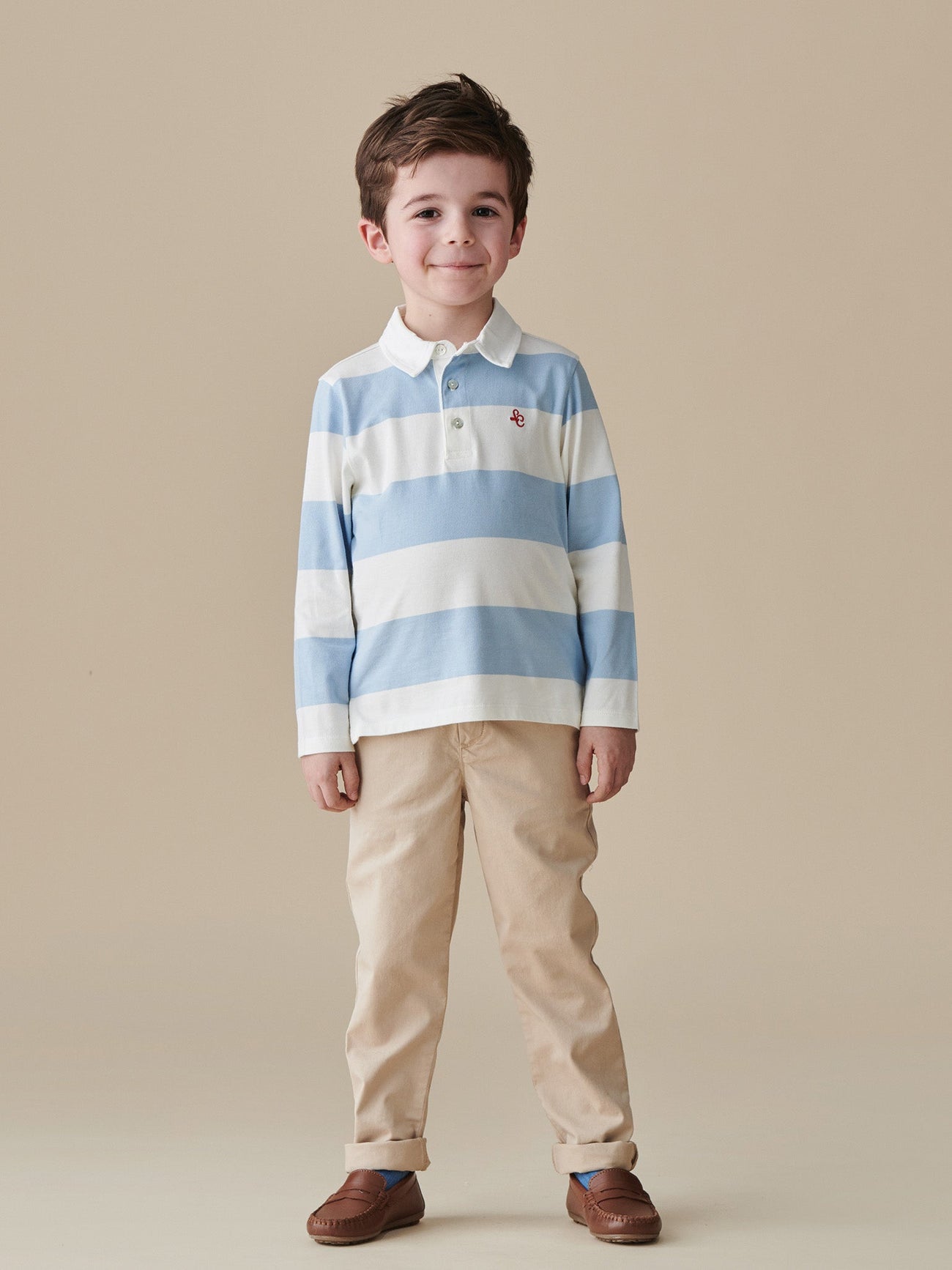 Beige Elio Boy Chinos