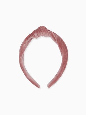 Pink Velvet Top Knot Girl Hairband