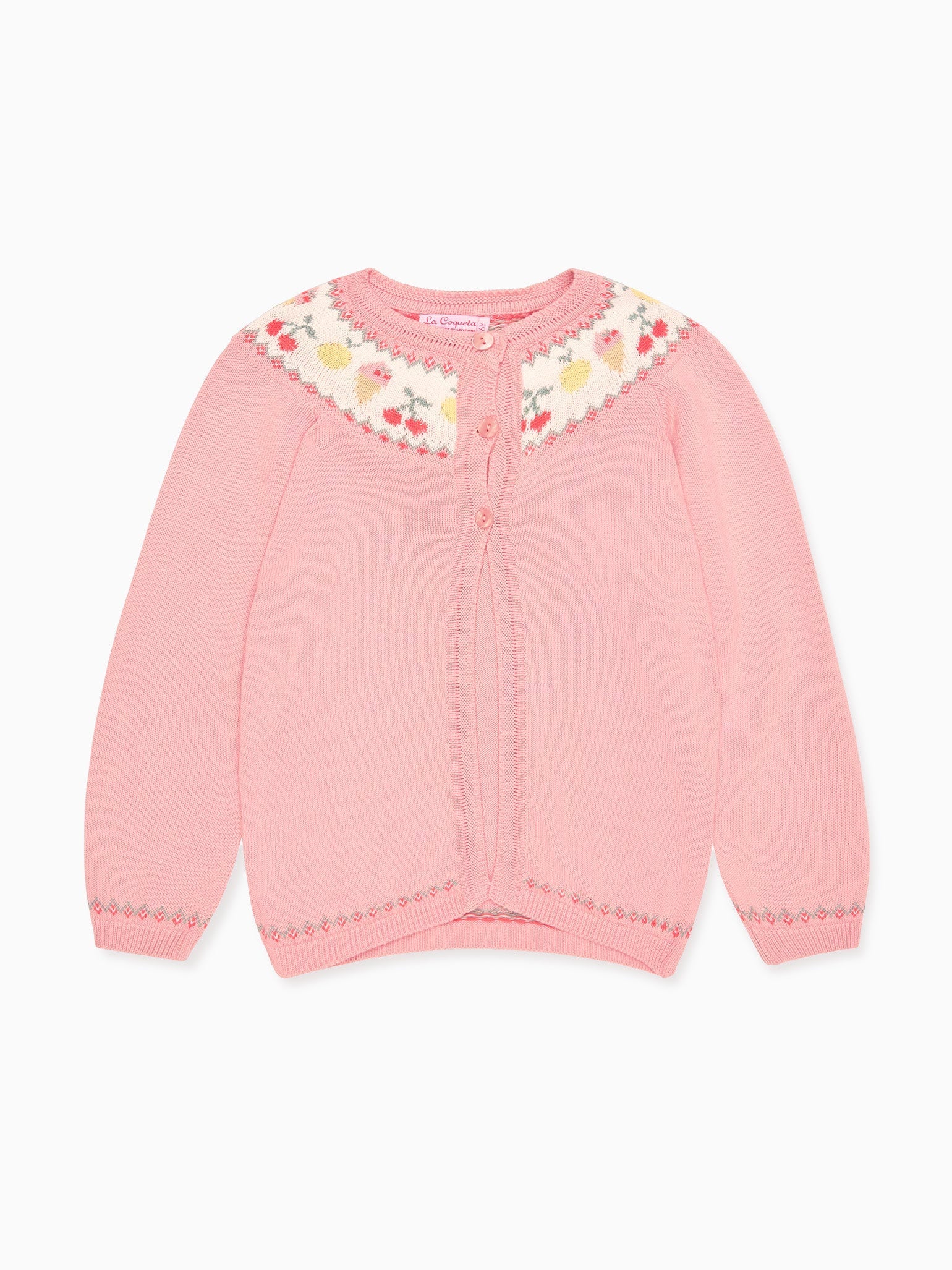 Dusty Pink Helado Cotton Girl Cardigan