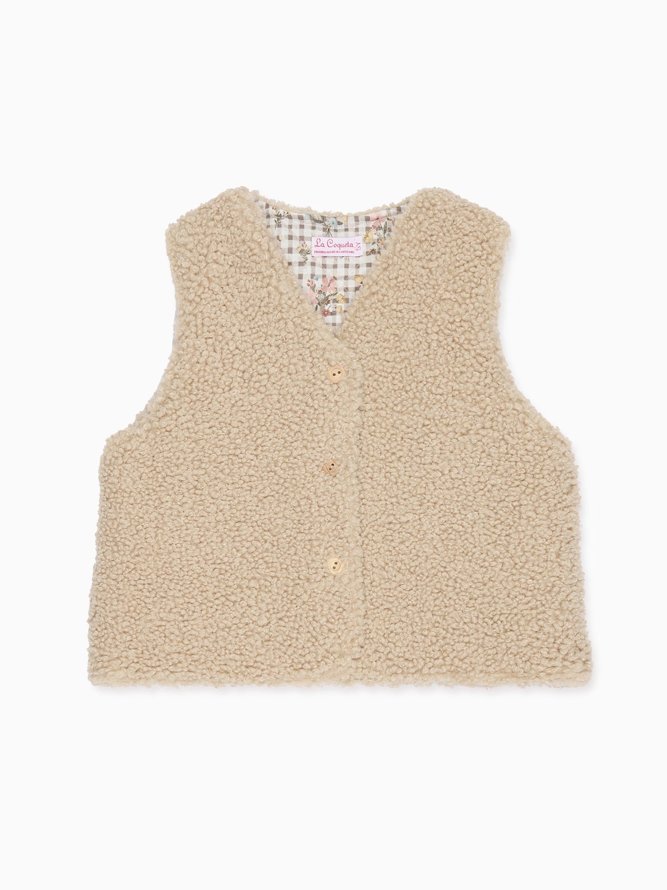 Oatmeal Valentina Girl Gilet