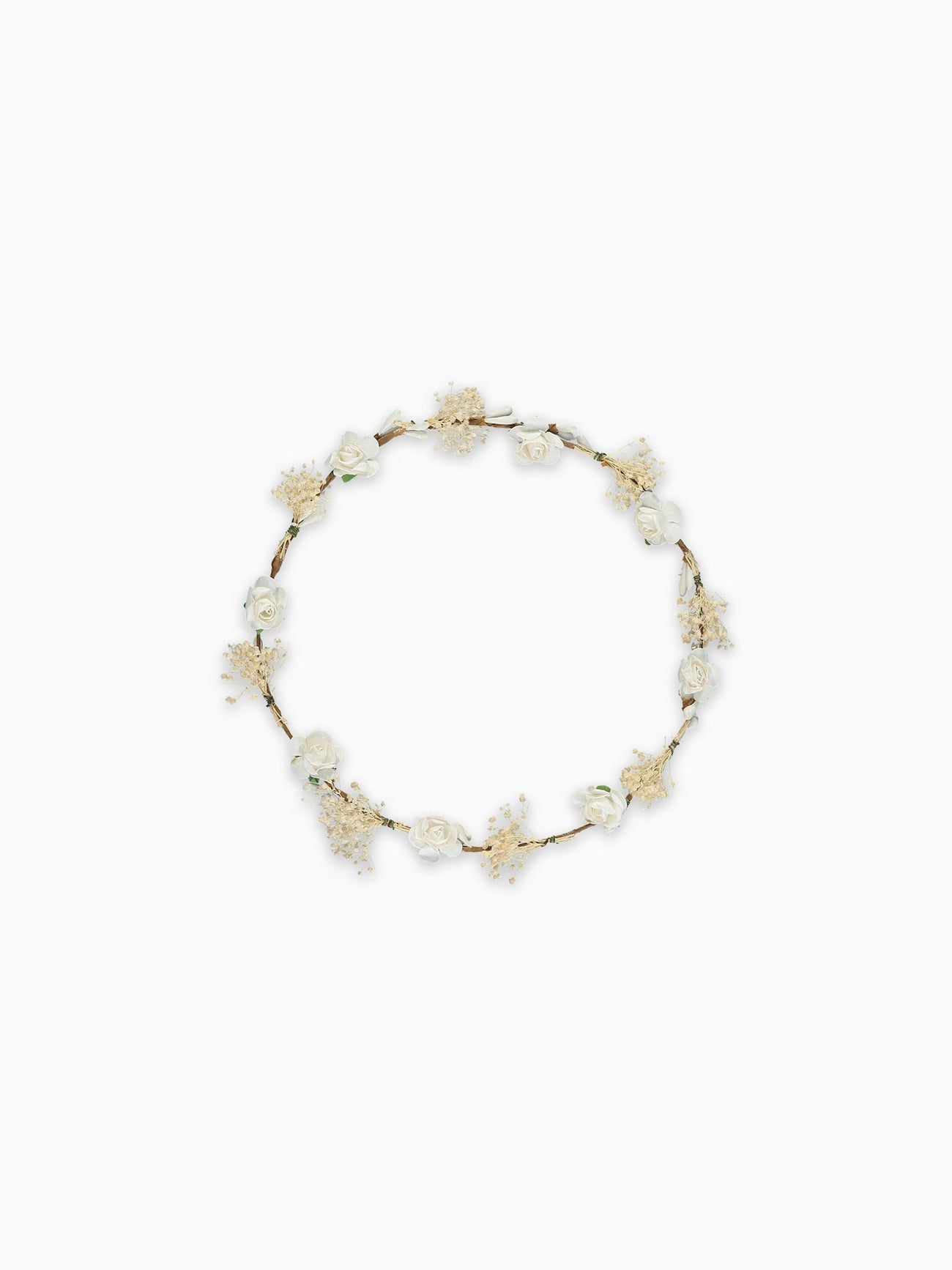 Ivory Vintage Floral Girl Hair Garland